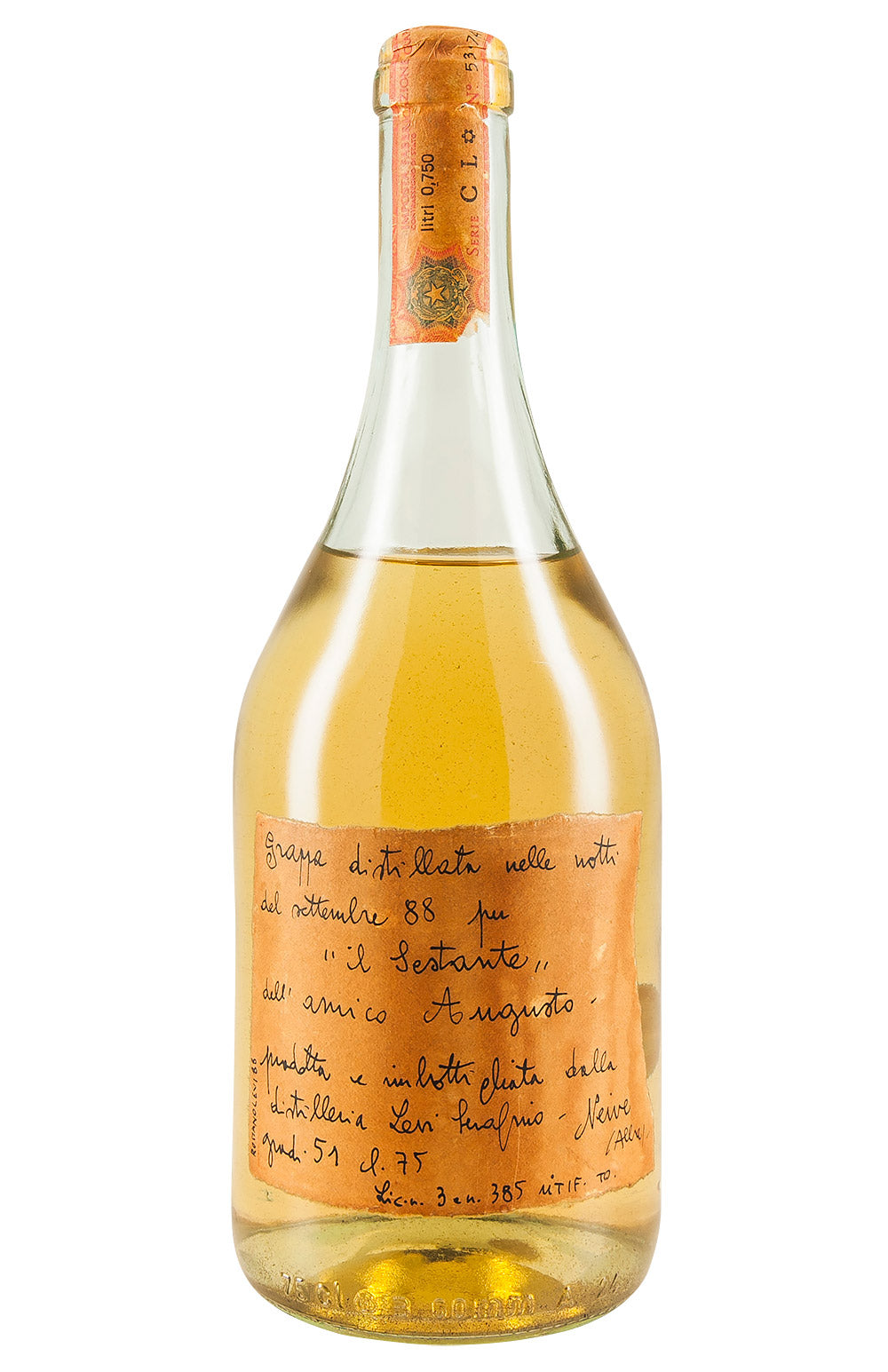 Romano Levi Grappa Notte Settembre `Il Sestante` 1988