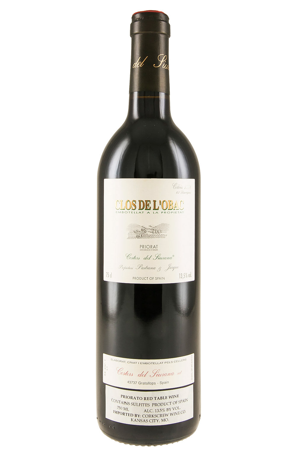Priorat Clos de L`Obac Costers del Siurana 2001