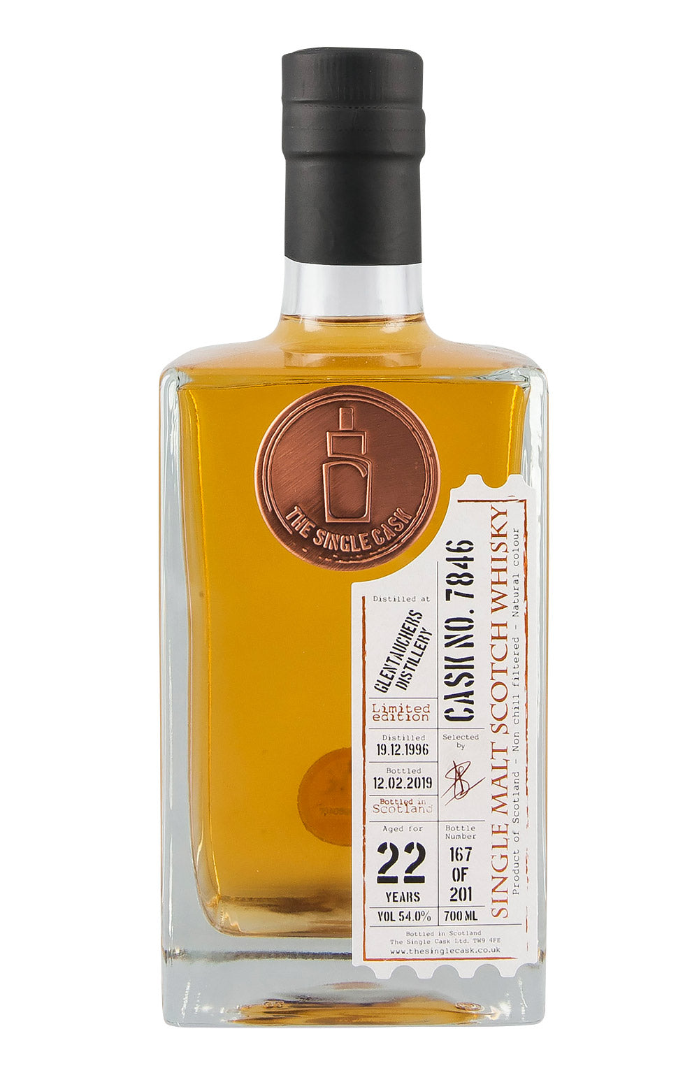 Glentauchers 22 Year Old Bourbon Oak The Single Cask 7846 1996