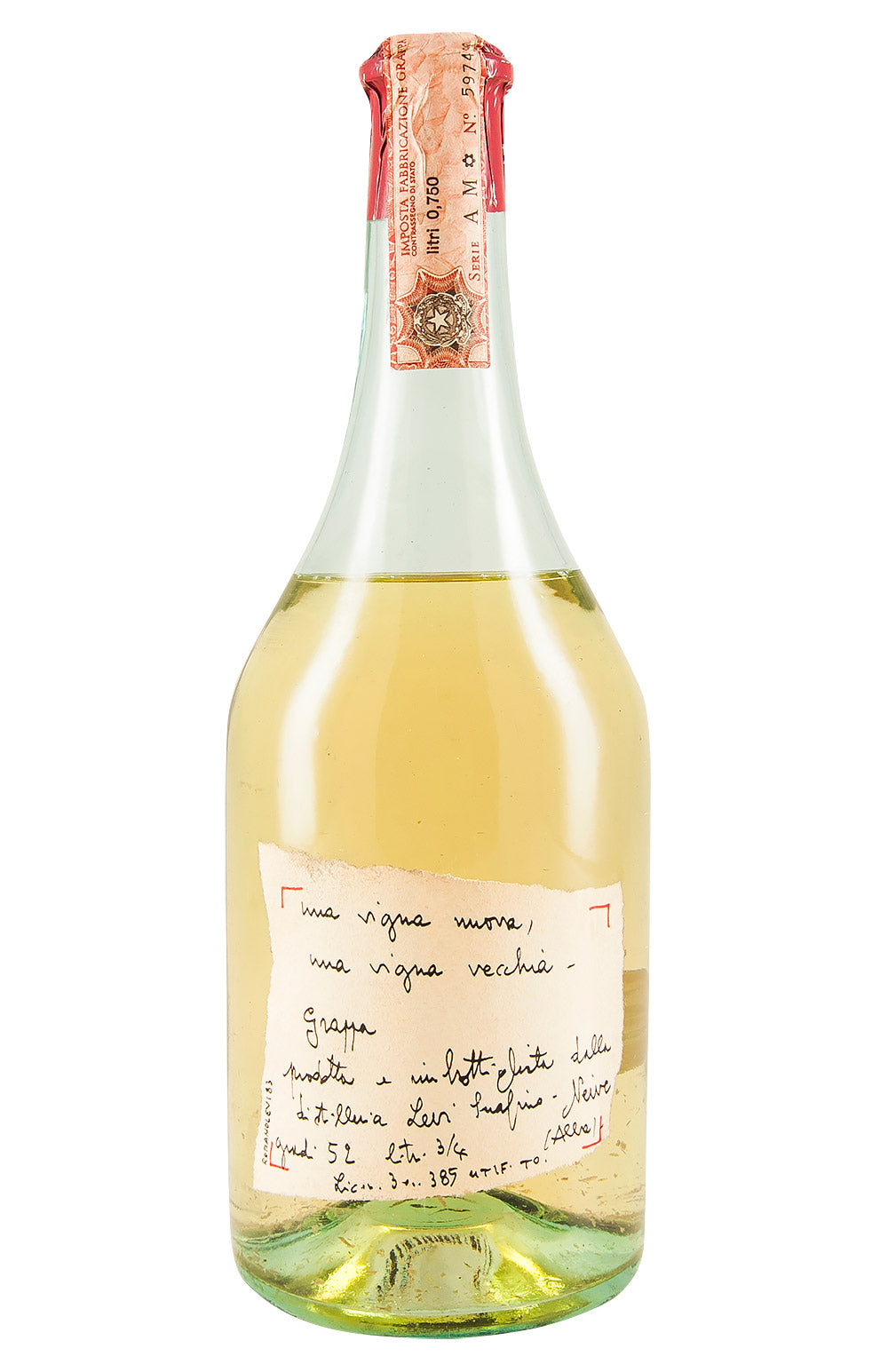 Romano Levi Grappa una Vigna Nuova una Vigna Vecchia 52% 1983