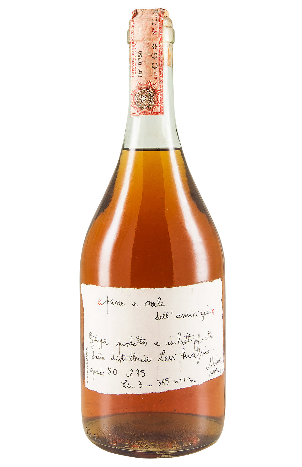 Romano Levi Grappa Pane e Sale dell`Amicizia 1992