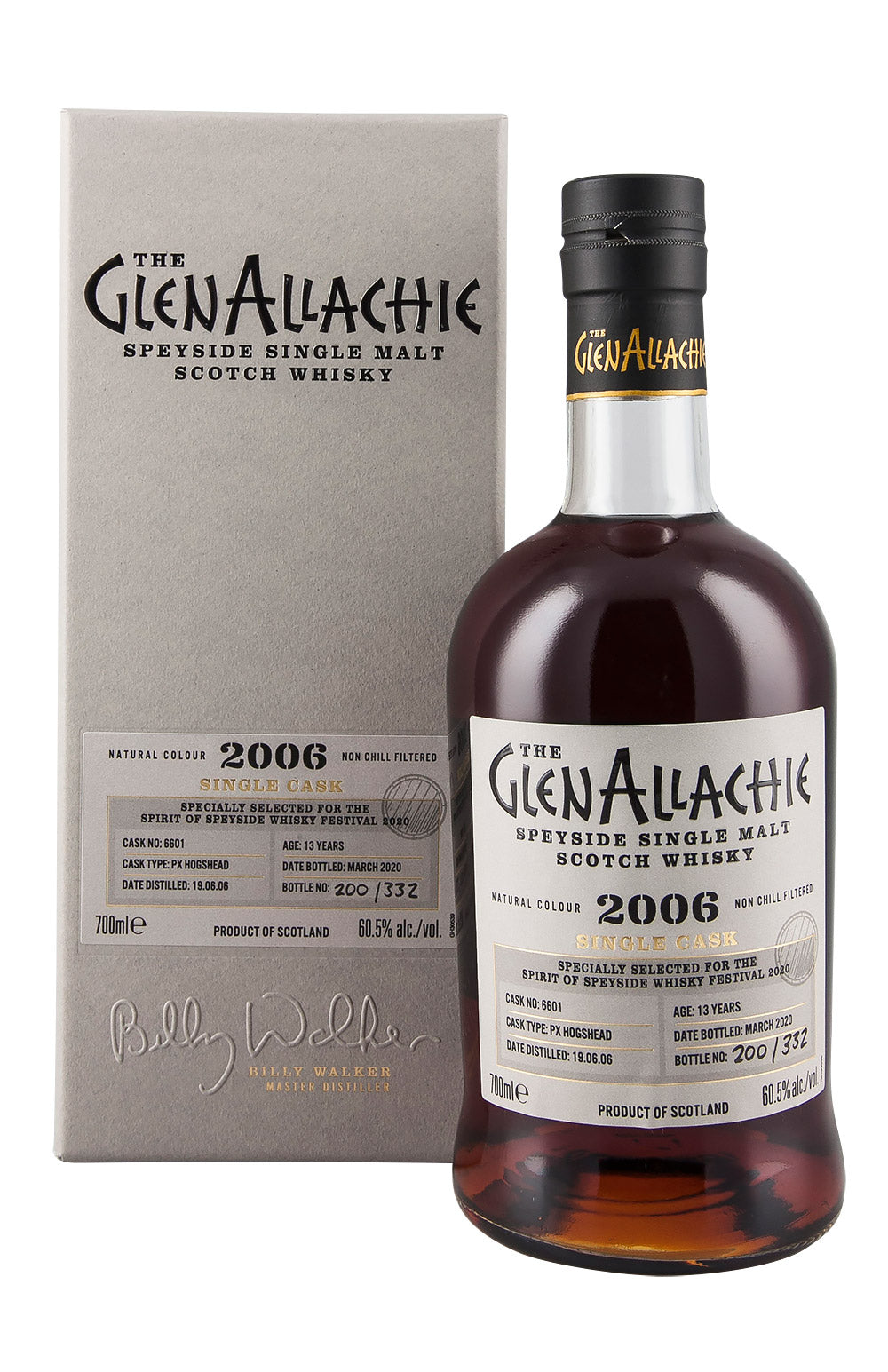 GlenAllachie 13 Year Old Oloroso Cask 6601 2006