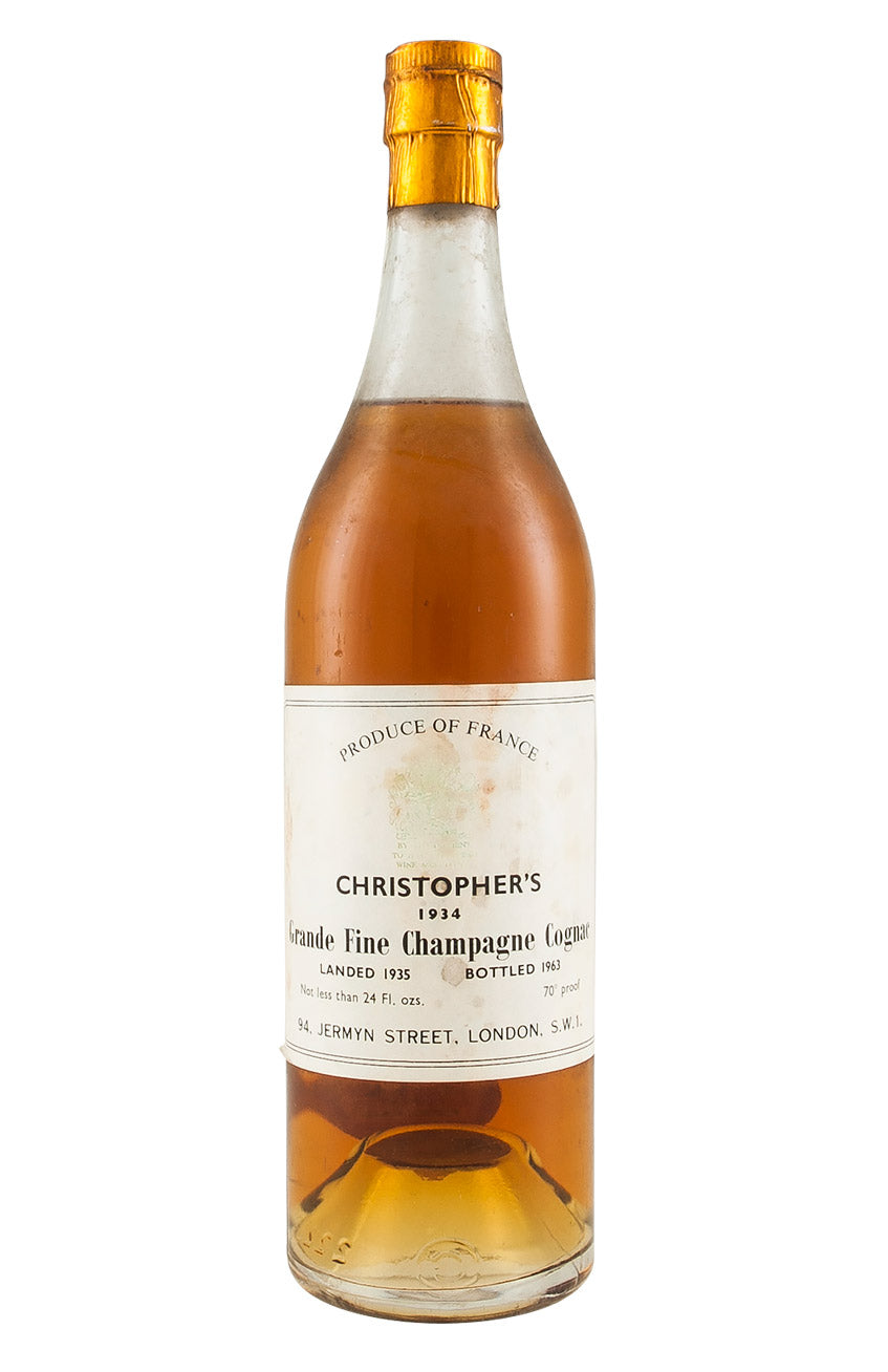 Christopher`s Grande Fine Champagne Cognac 1934