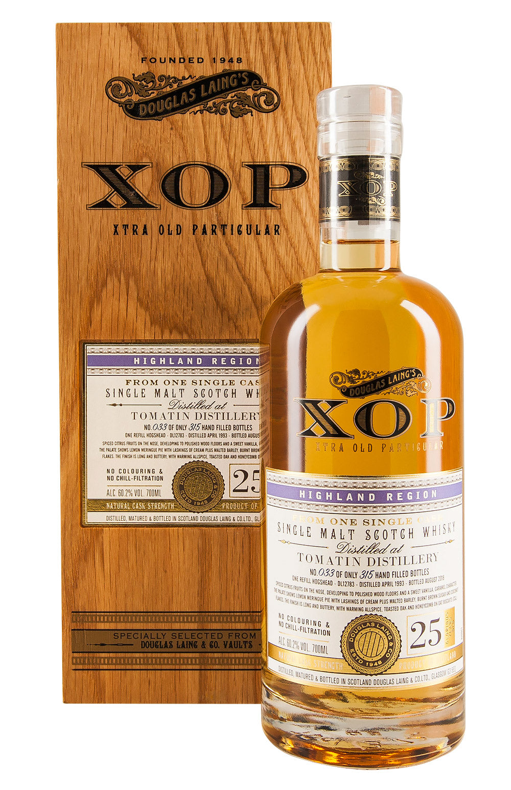 Tomatin 25 Year Old Xtra Old Particular 1993
