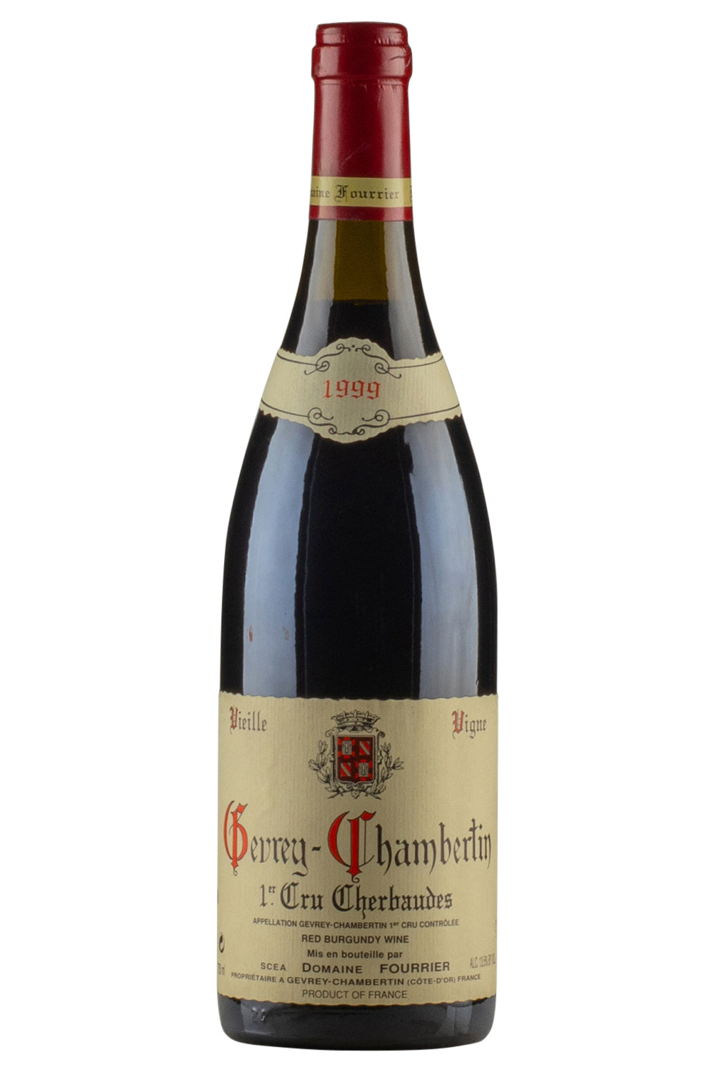 Gevrey Chambertin Cherbaudes Vieilles Vignes Domaine Fourrier 1999