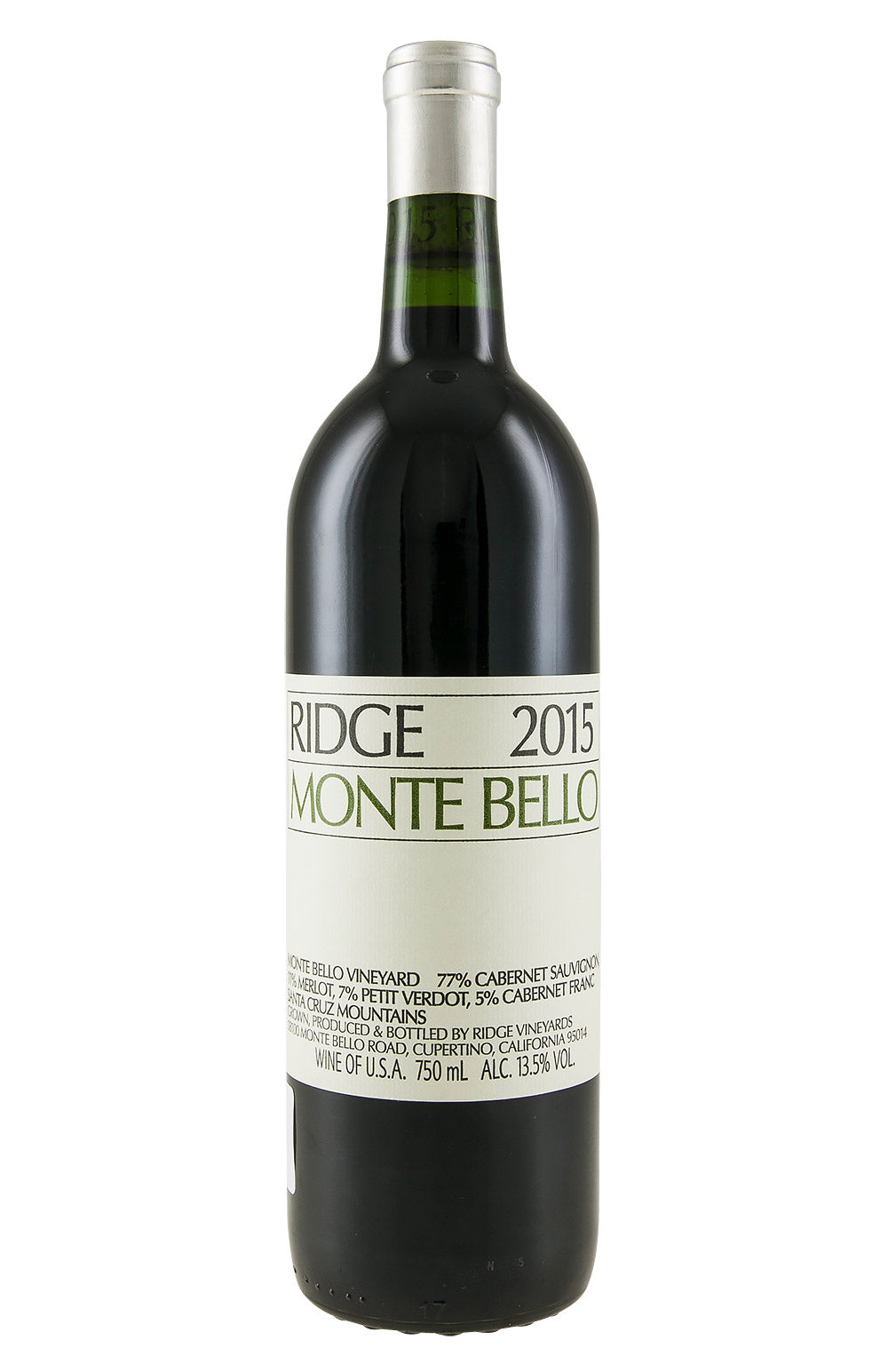 Ridge Monte Bello Cabernet Sauvignon 2015