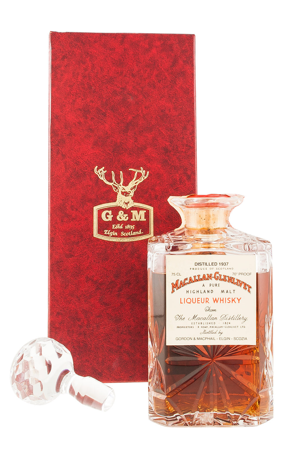 Macallan Glenlivet G&M Decanter 1937