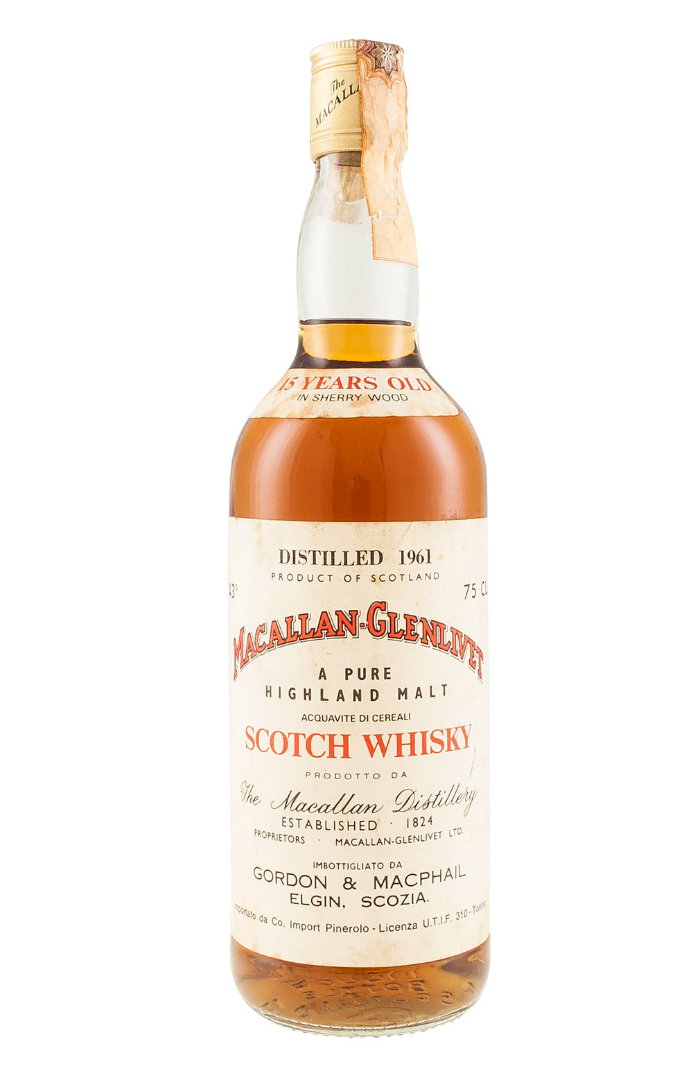 Macallan Glenlivet 15 Year Old 1961
