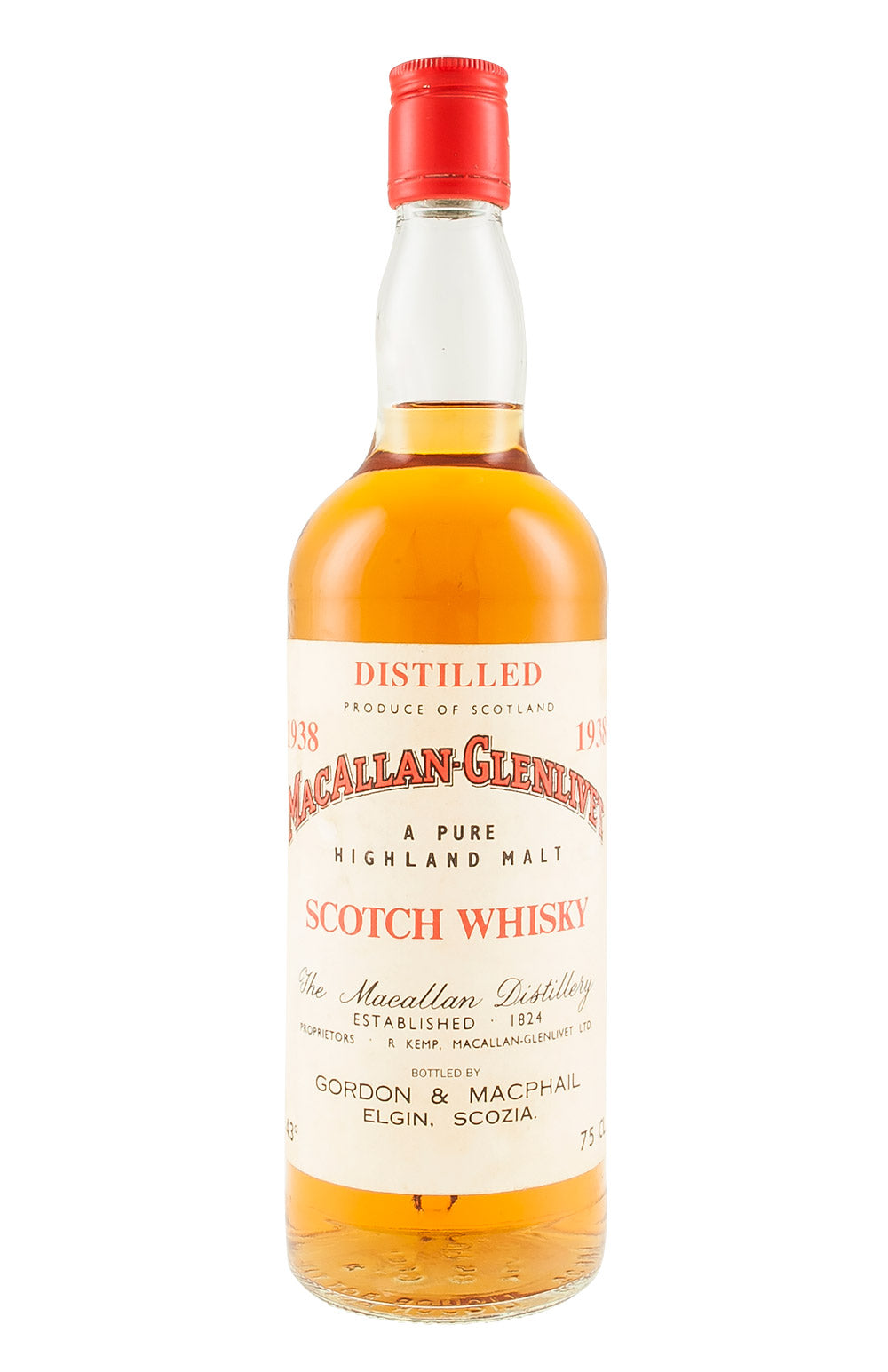Macallan Glenlivet (Lateral Vintage) 1938