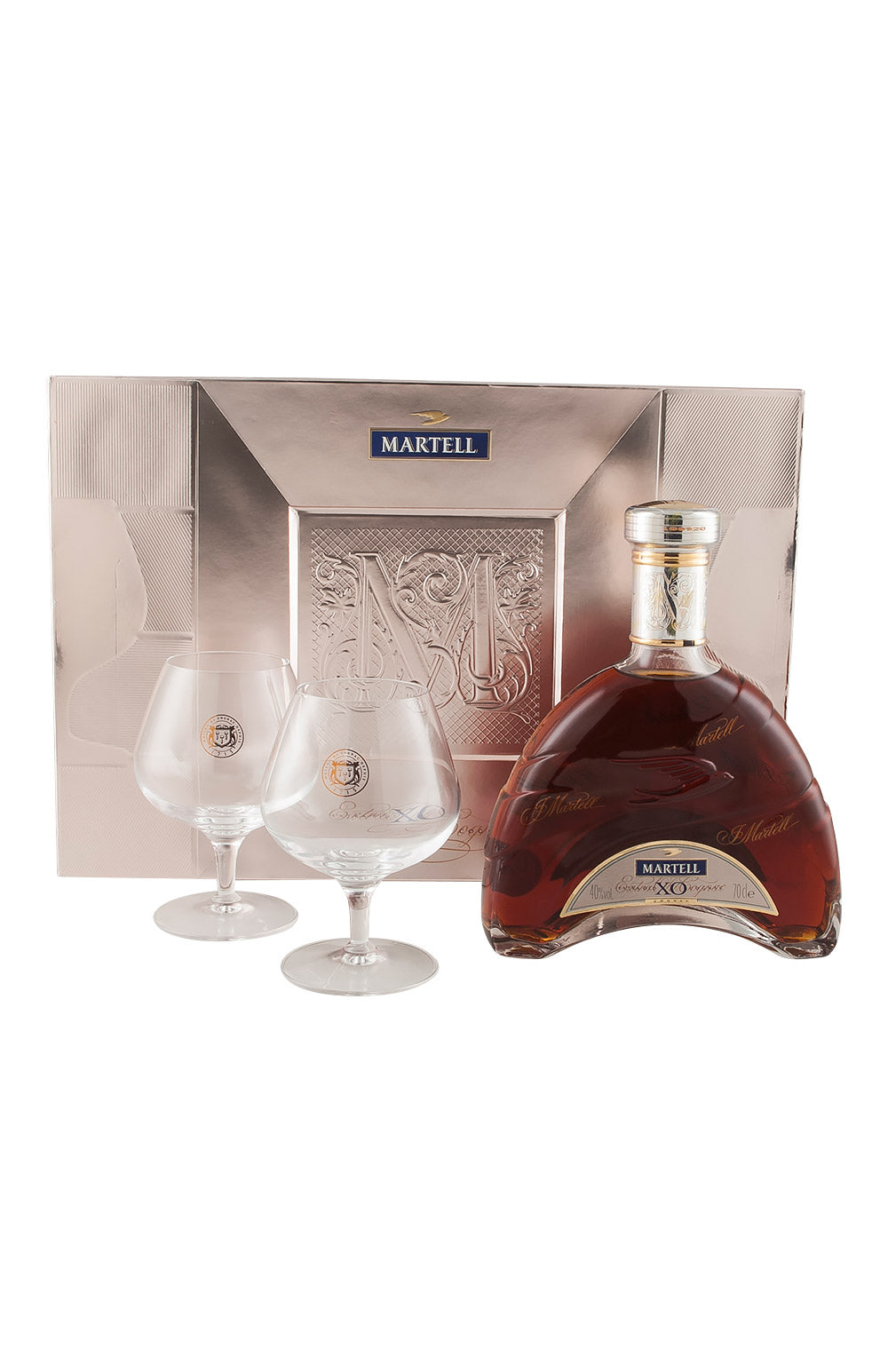 Martell XO Gift Set With Glasses