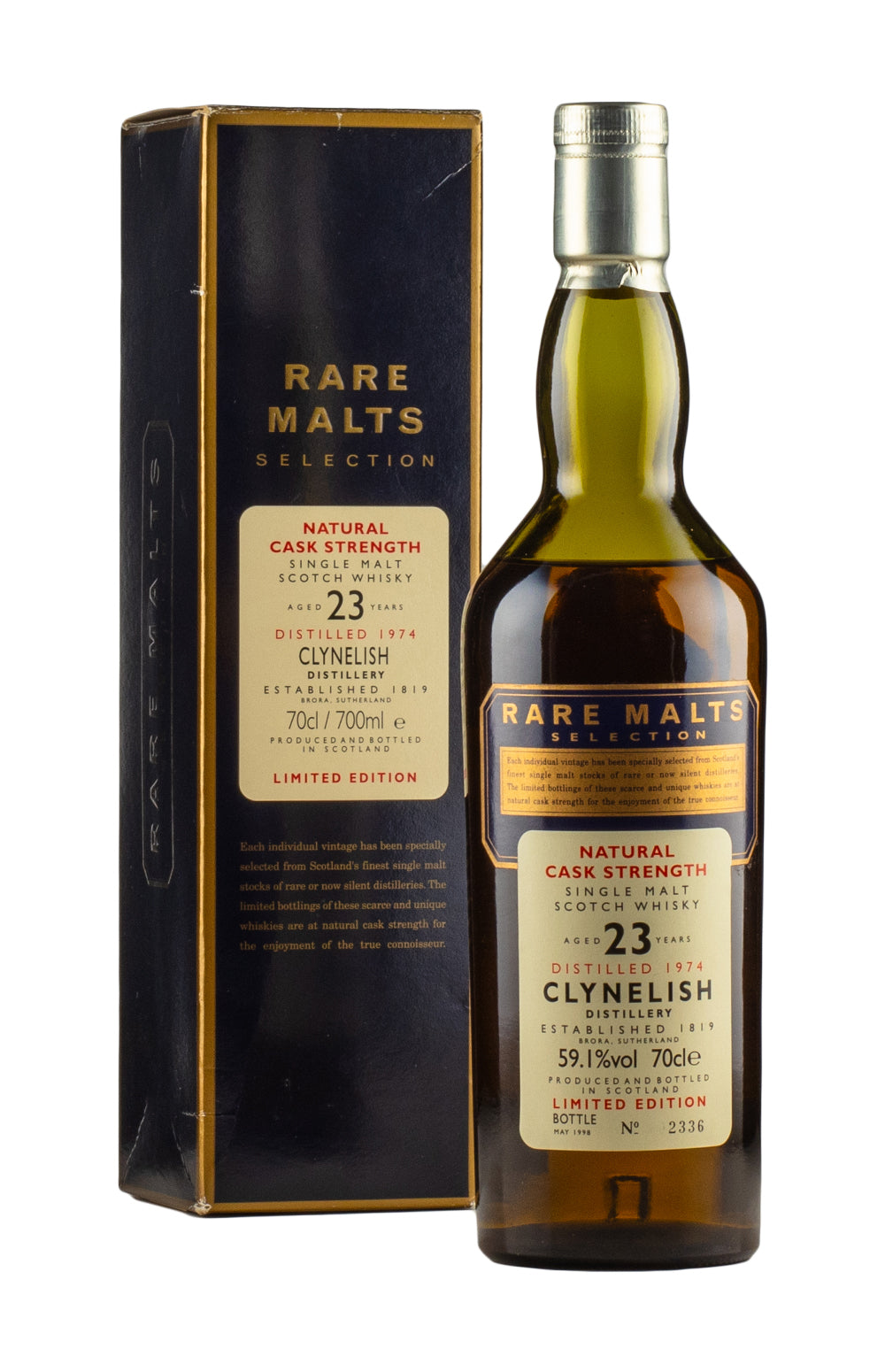 Clynelish 23 Year Old Rare Malts 1974