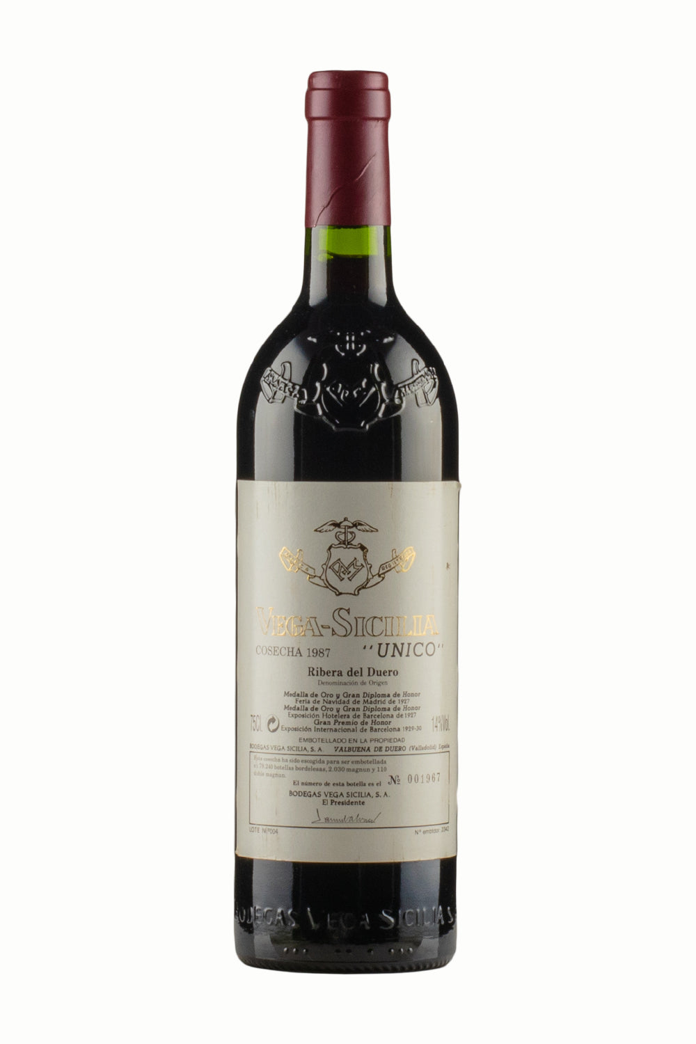 Vega Sicilia Unico 1987