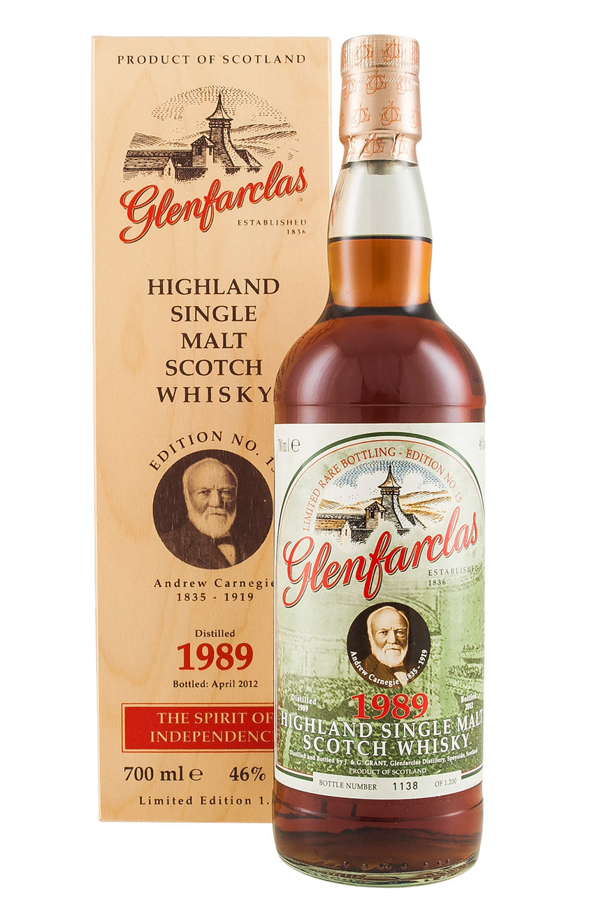 Glenfarclas Edition No. 15 Andrew Carnegie 1989