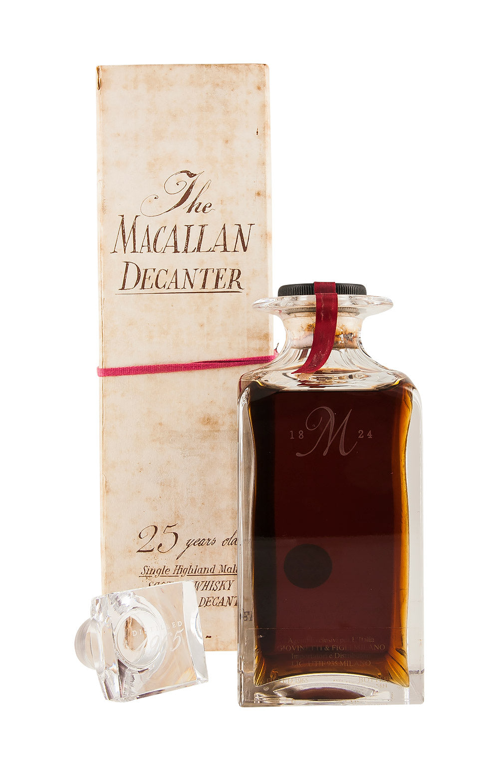 Macallan 25 Year Old Decanter 1965