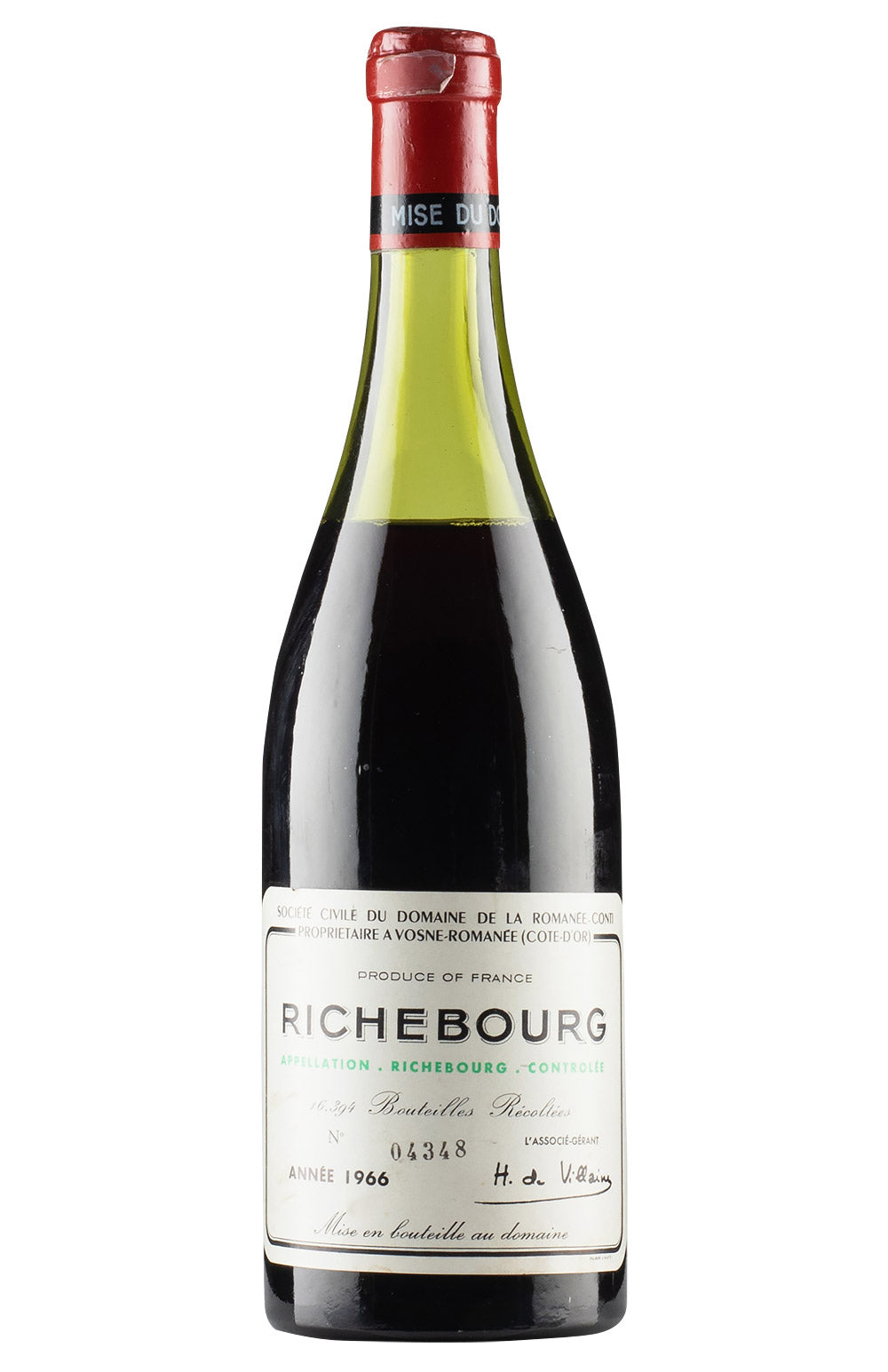 Richebourg DRC (Low Fill) 1966