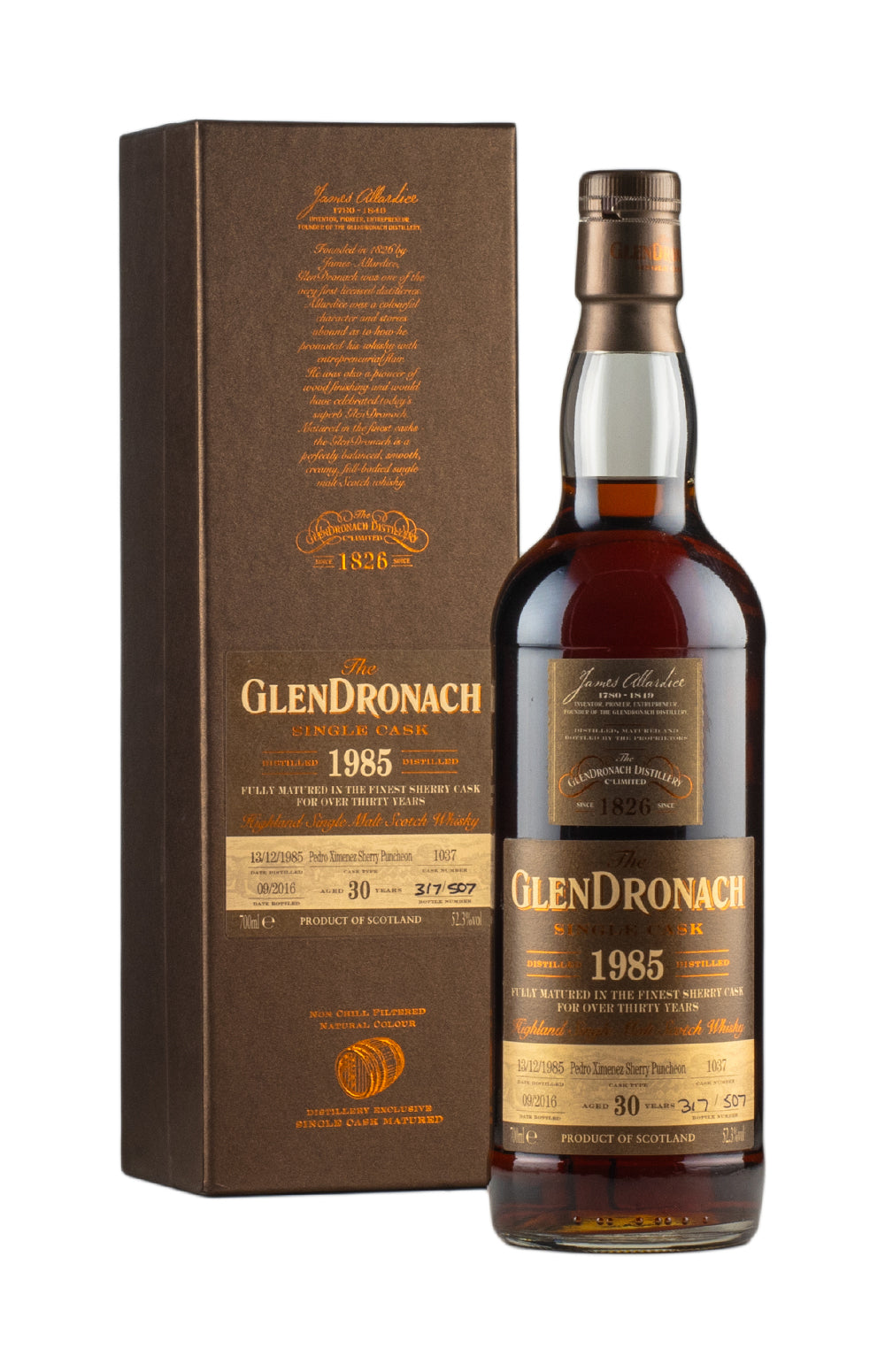 Glendronach 30 Year Old Cask 1037 Batch 14 1985