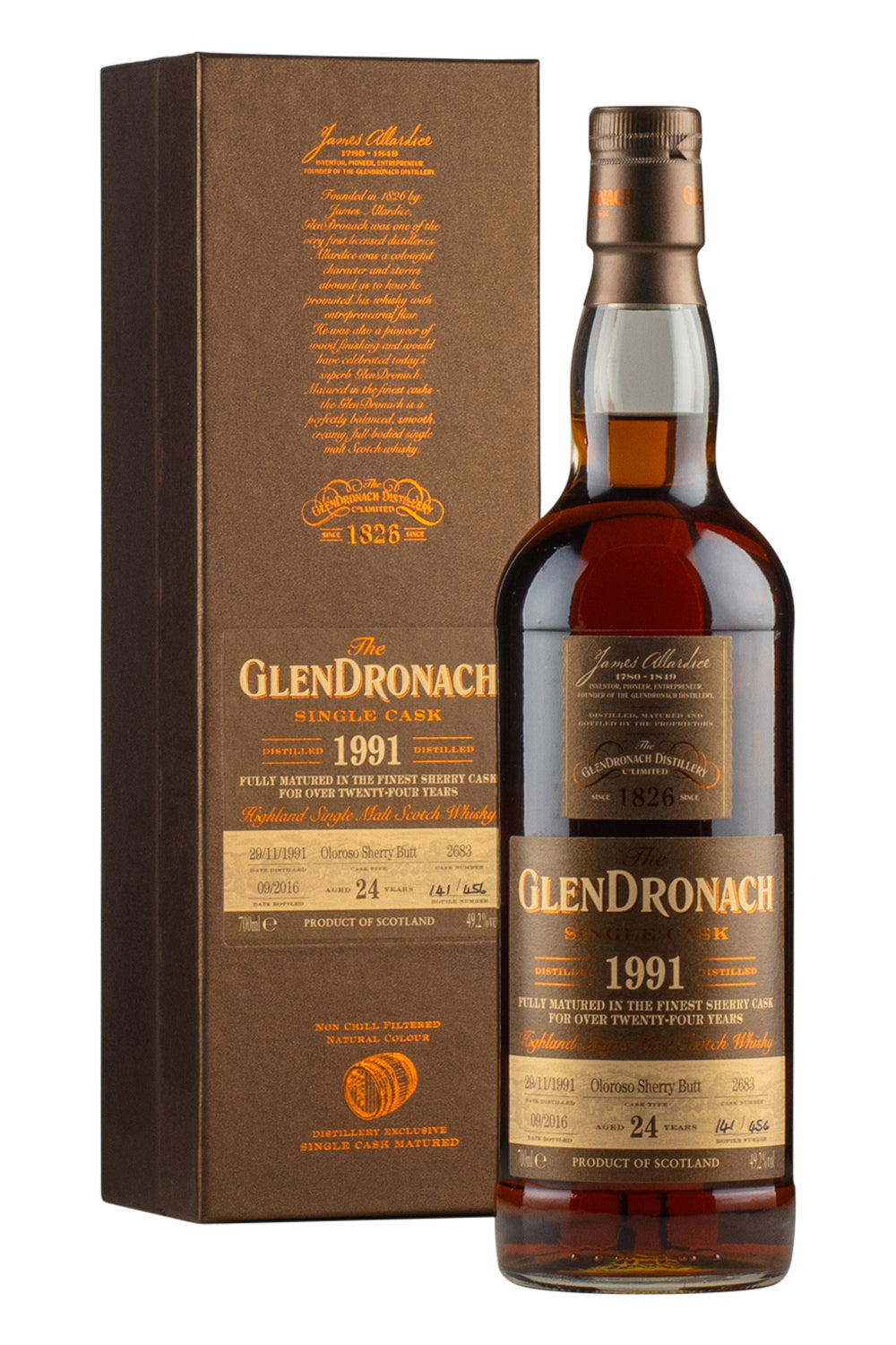 Glendronach 24 Year Old Cask 2683 Batch 14 1991