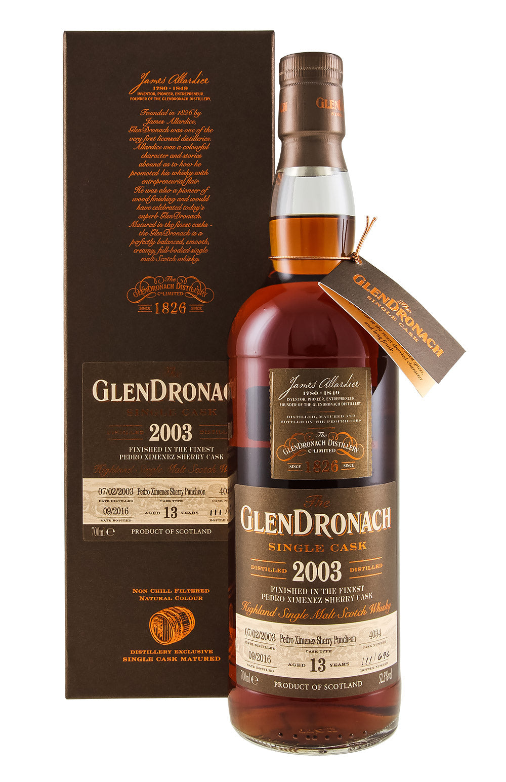Glendronach 13 Year Old Cask 4034 Batch 14 2003