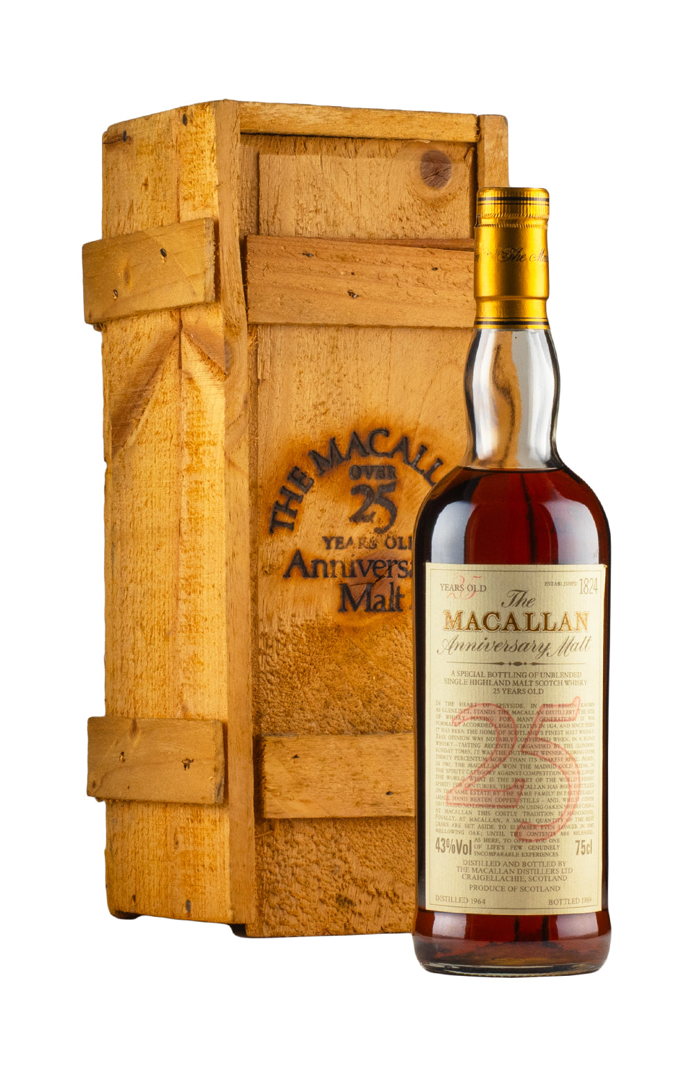 Macallan 25 Year Old Anniversary Malt 1964
