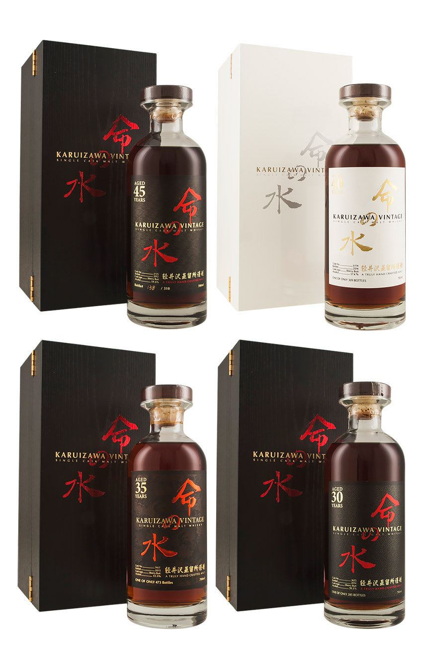 Karuizawa Aqua of Life Set (30 Year Old, 35 Year Old, 40 Year Old, 45 Year Old)