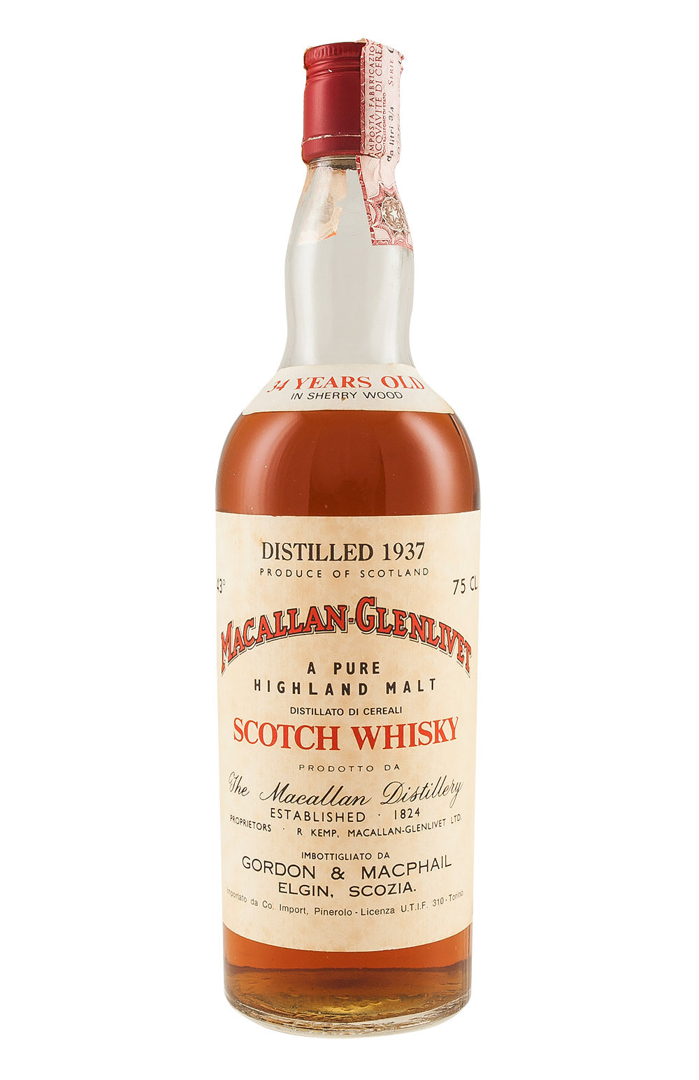 Macallan Glenlivet 34 Year Old G&M 1937