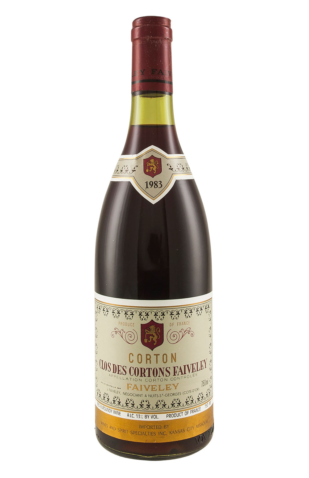 Corton Clos des Cortons Faiveley Domaine Faiveley 1983