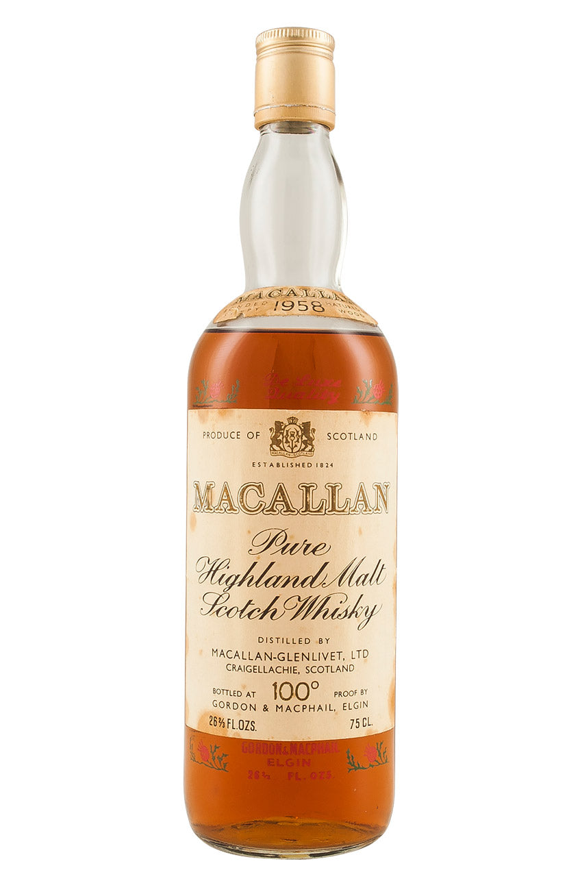 Macallan G&M 100 Proof 1958