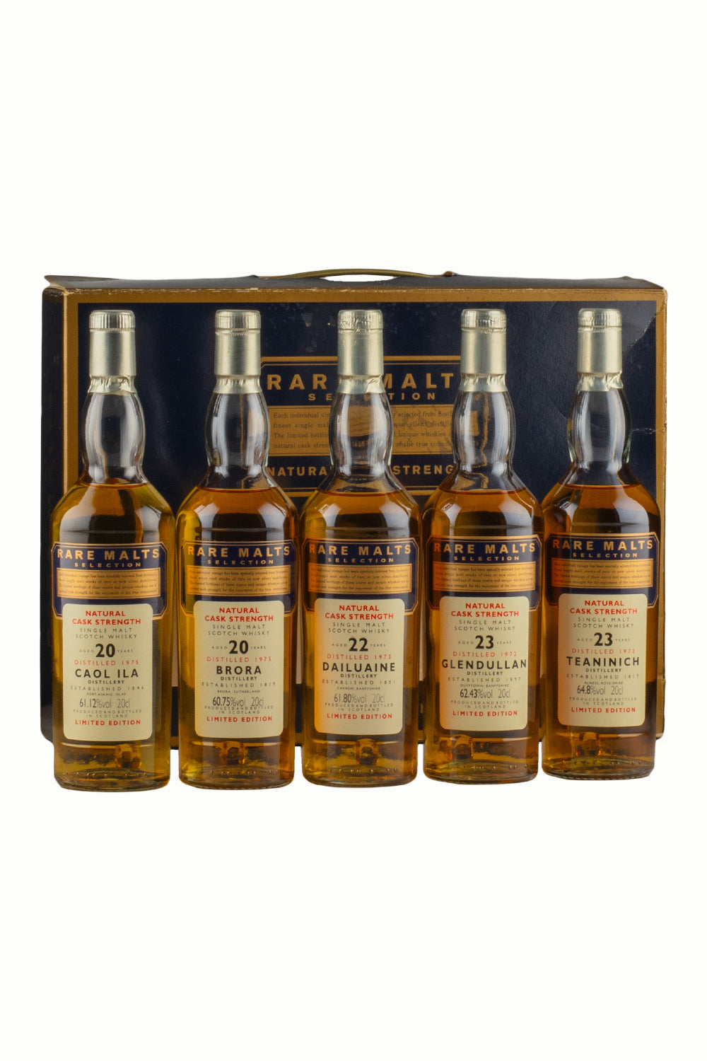 Brora, Dailuaine, Glendullan, Teaninich and Caol Ila Rare Malts Collection