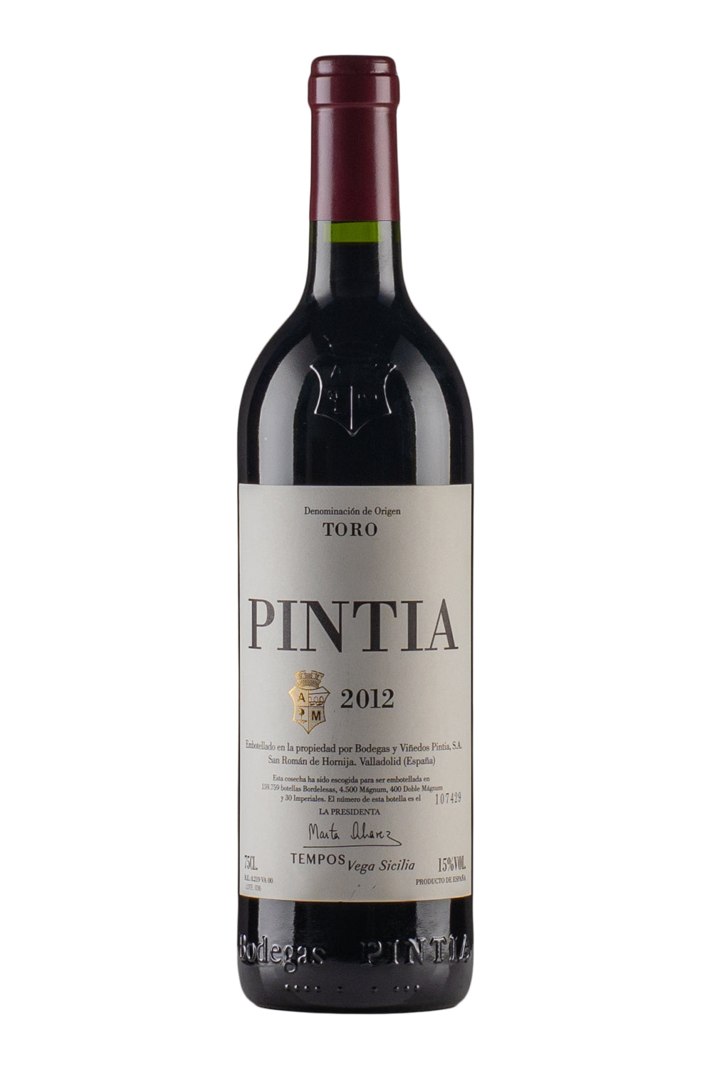 Vega Sicilia Pintia 2012