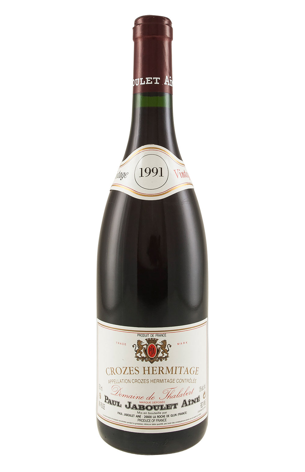 Crozes Hermitage Domaine de Thalabert Jaboulet (Ex Estate) 1991