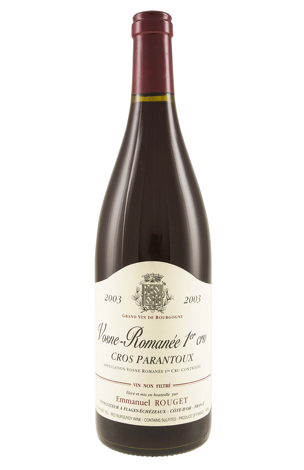 Vosne Romanee Cros Parantoux Emmanuel Rouget 2003
