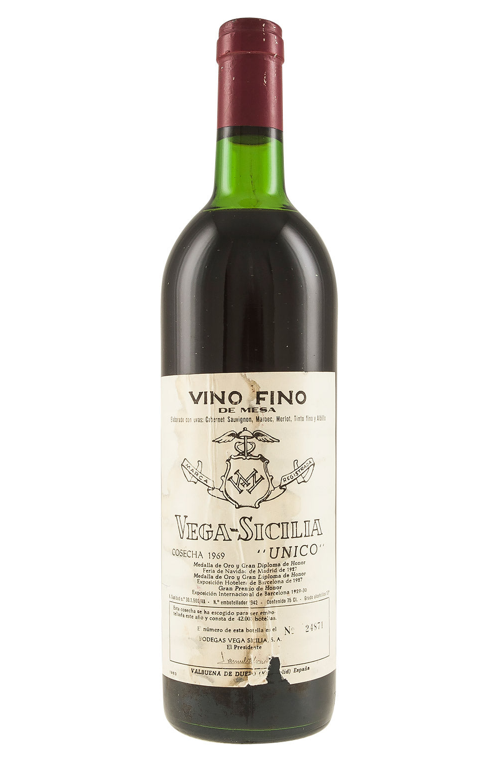 Vega Sicilia Unico 1969