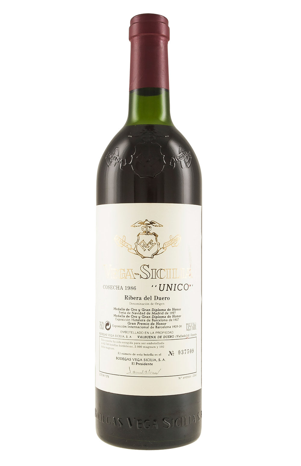 Vega Sicilia Unico 1986
