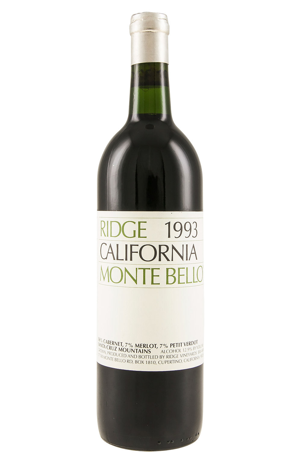 Ridge Monte Bello Cabernet Sauvignon 1993