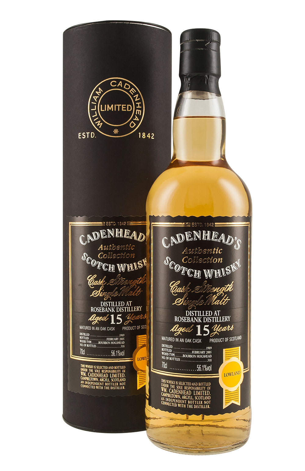 Rosebank 15 Year Old Cadenheads 1989