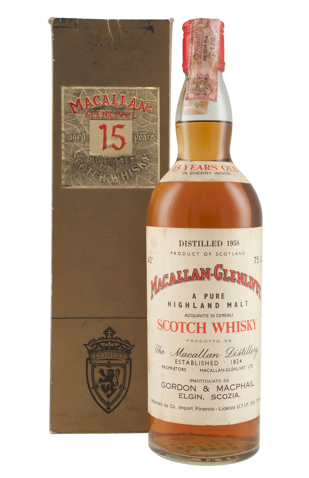 Macallan Glenlivet 15 Year Old 1958