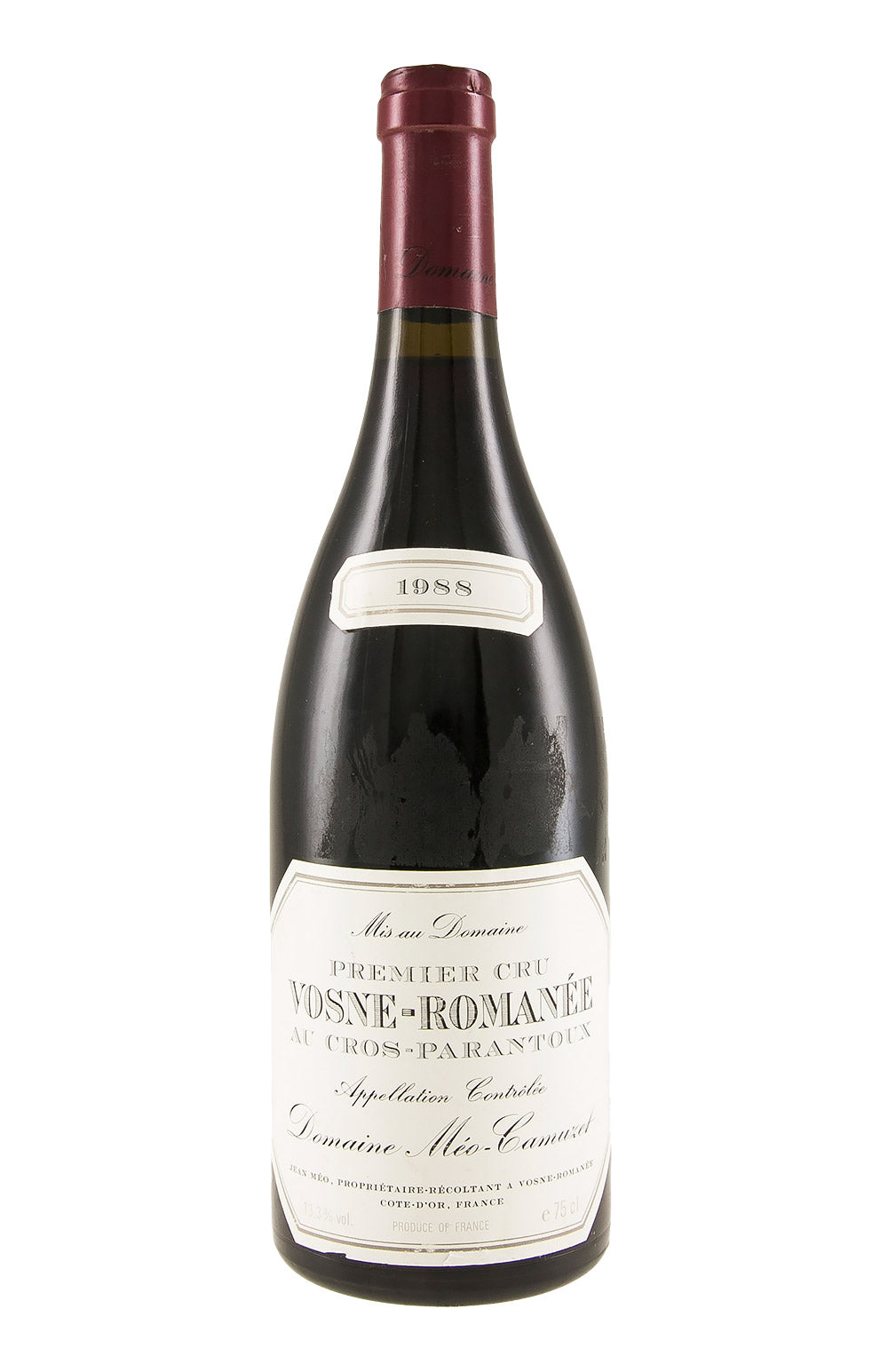 Vosne Romanee Cros Parantoux Meo Camuzet 1988