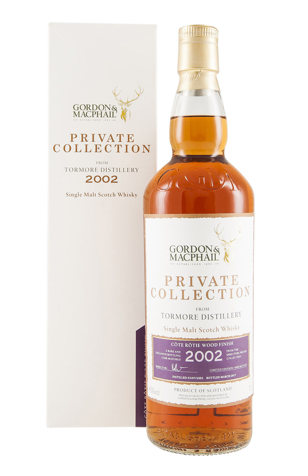 Tormore Private Collection Guigal Cote Rotie G&M 2002