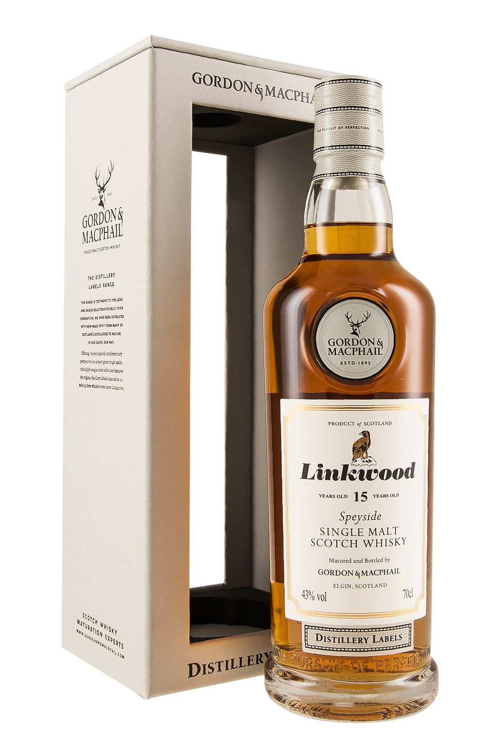 Linkwood 15 Year Old Distillery Labels Gordon & MacPhail