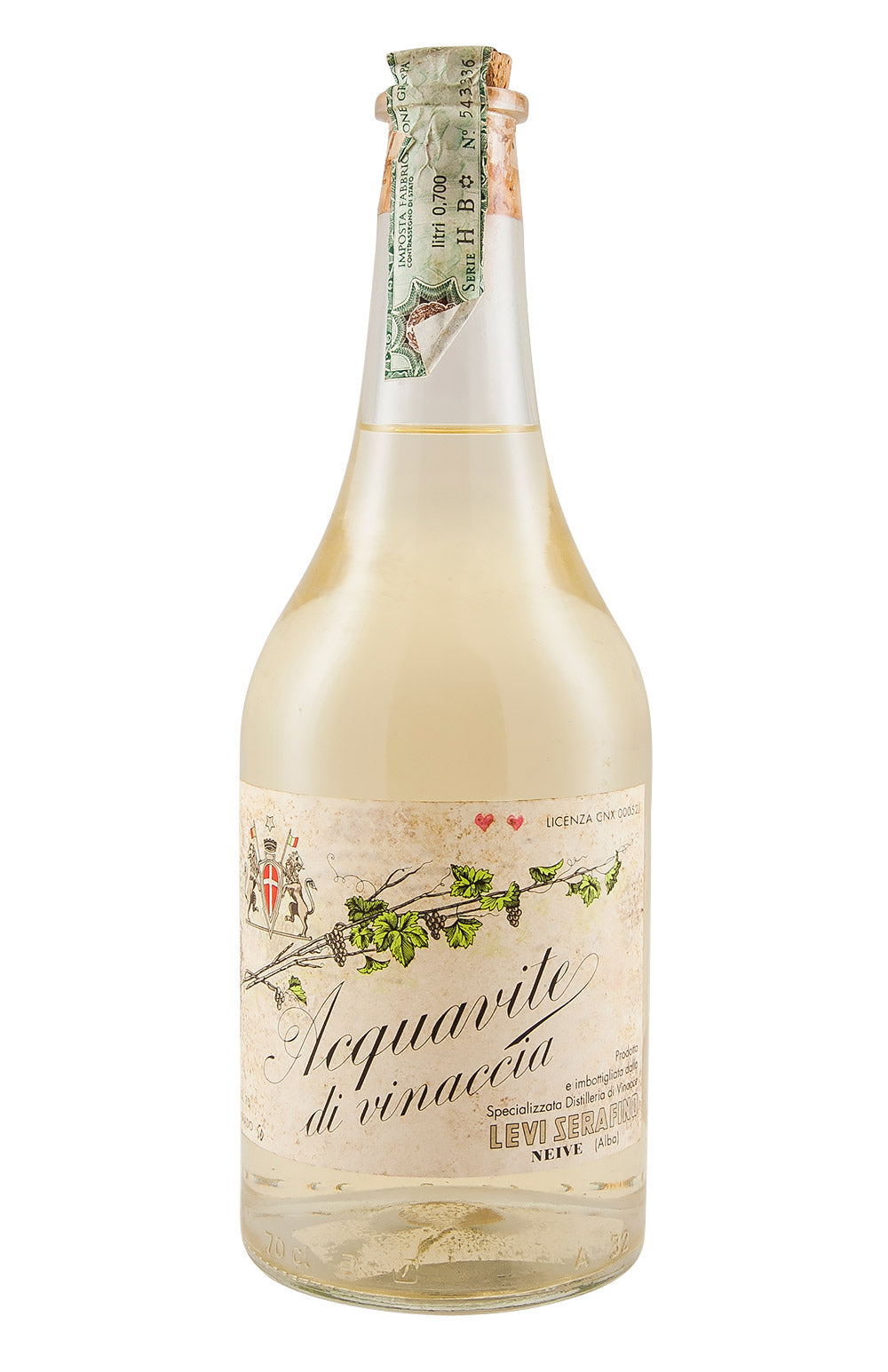 Romano Levi Vine Label Grappa 50% 2004