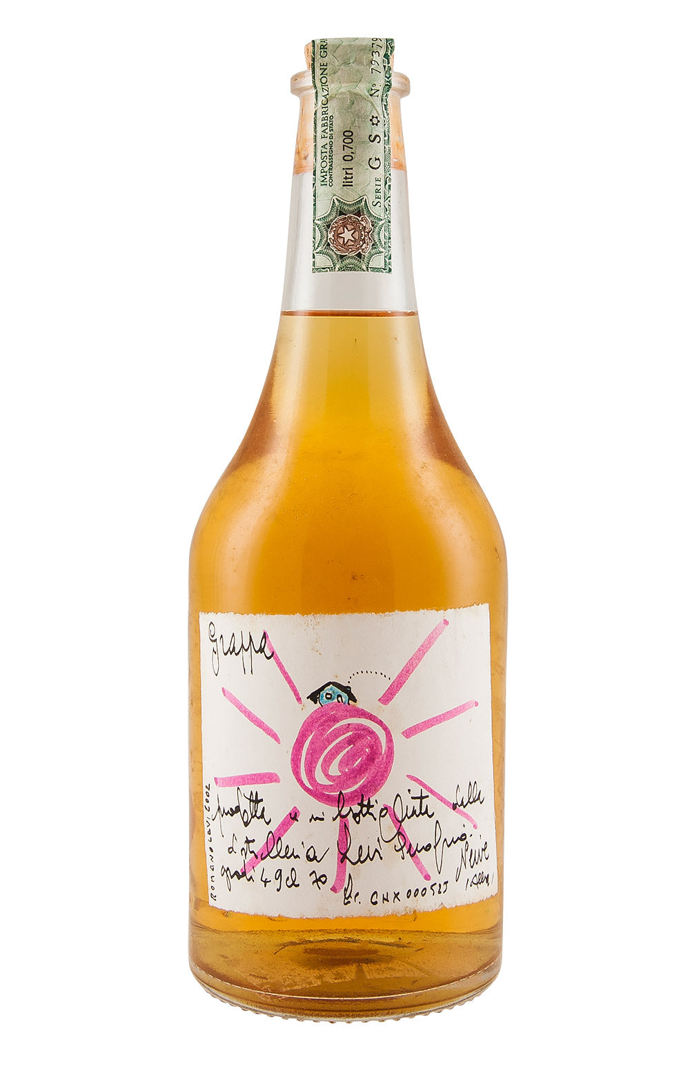 Romano Levi Sun House Label Grappa 49% 2002