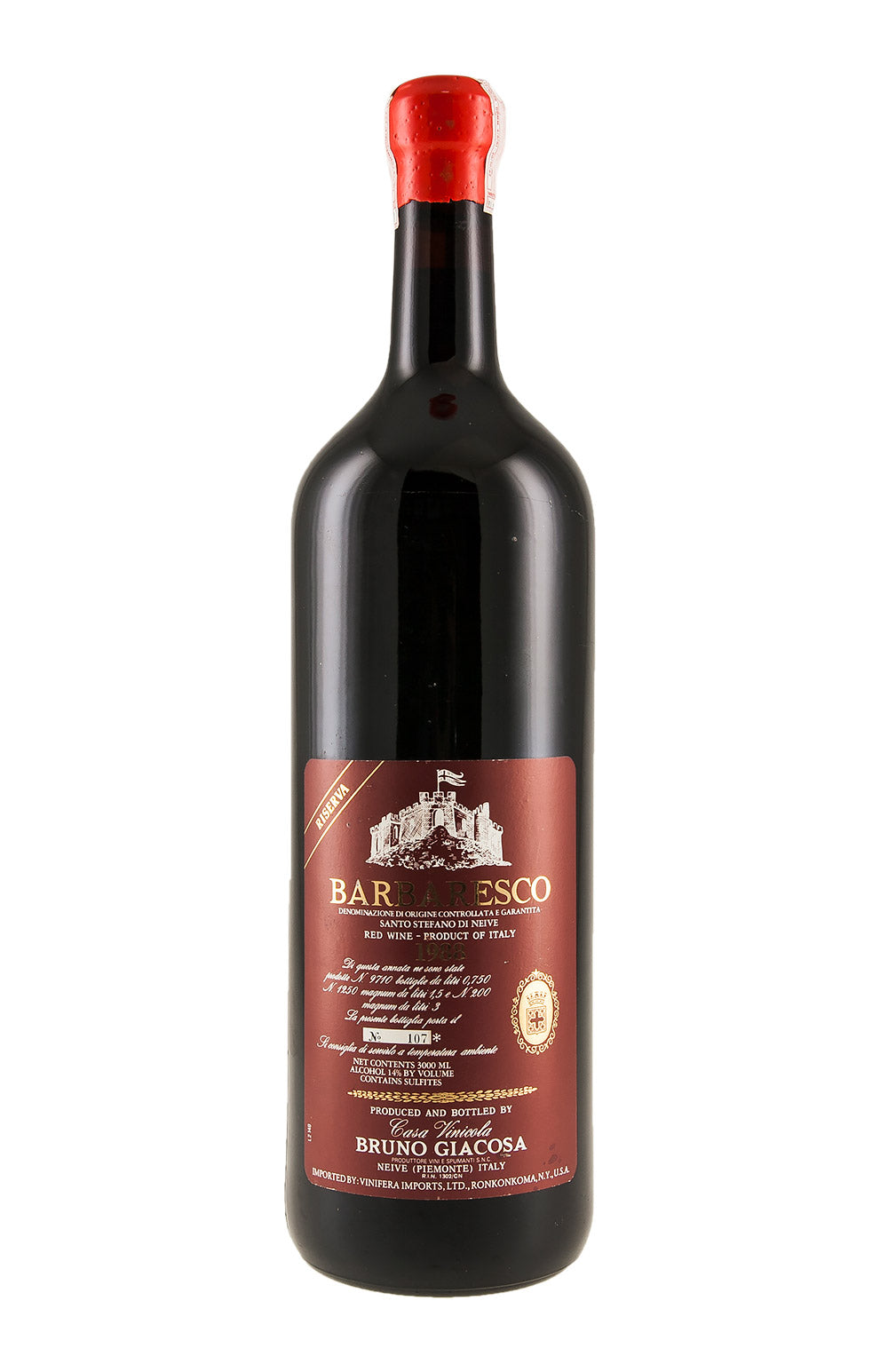 Barbaresco Santo Stefano Riserva Giacosa 300cl 1988