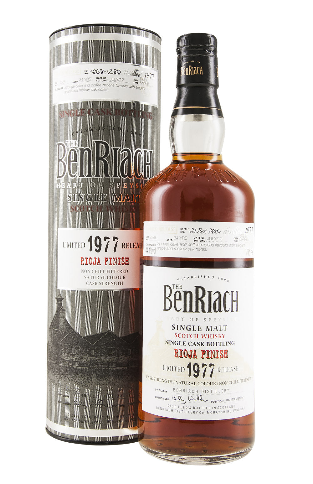 Benriach 34 Year Old Rioja Finish 1977