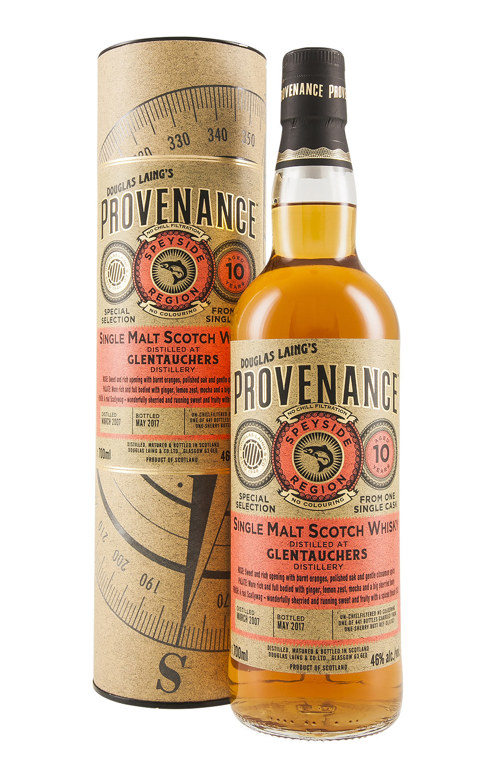Glentauchers 10 Year Old Provenance 2007