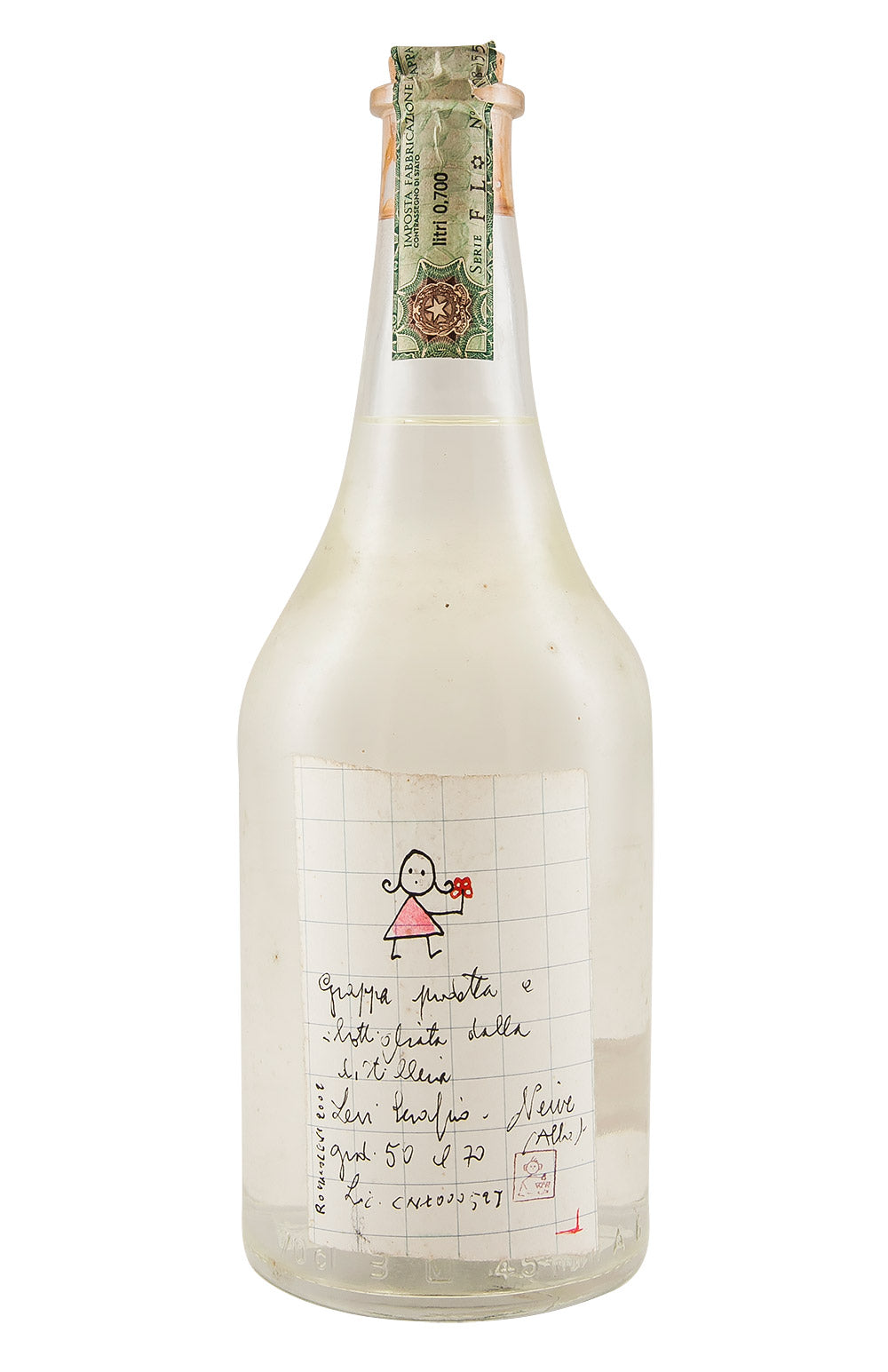Romano Levi Flower Girl Label Grappa 50% 2002