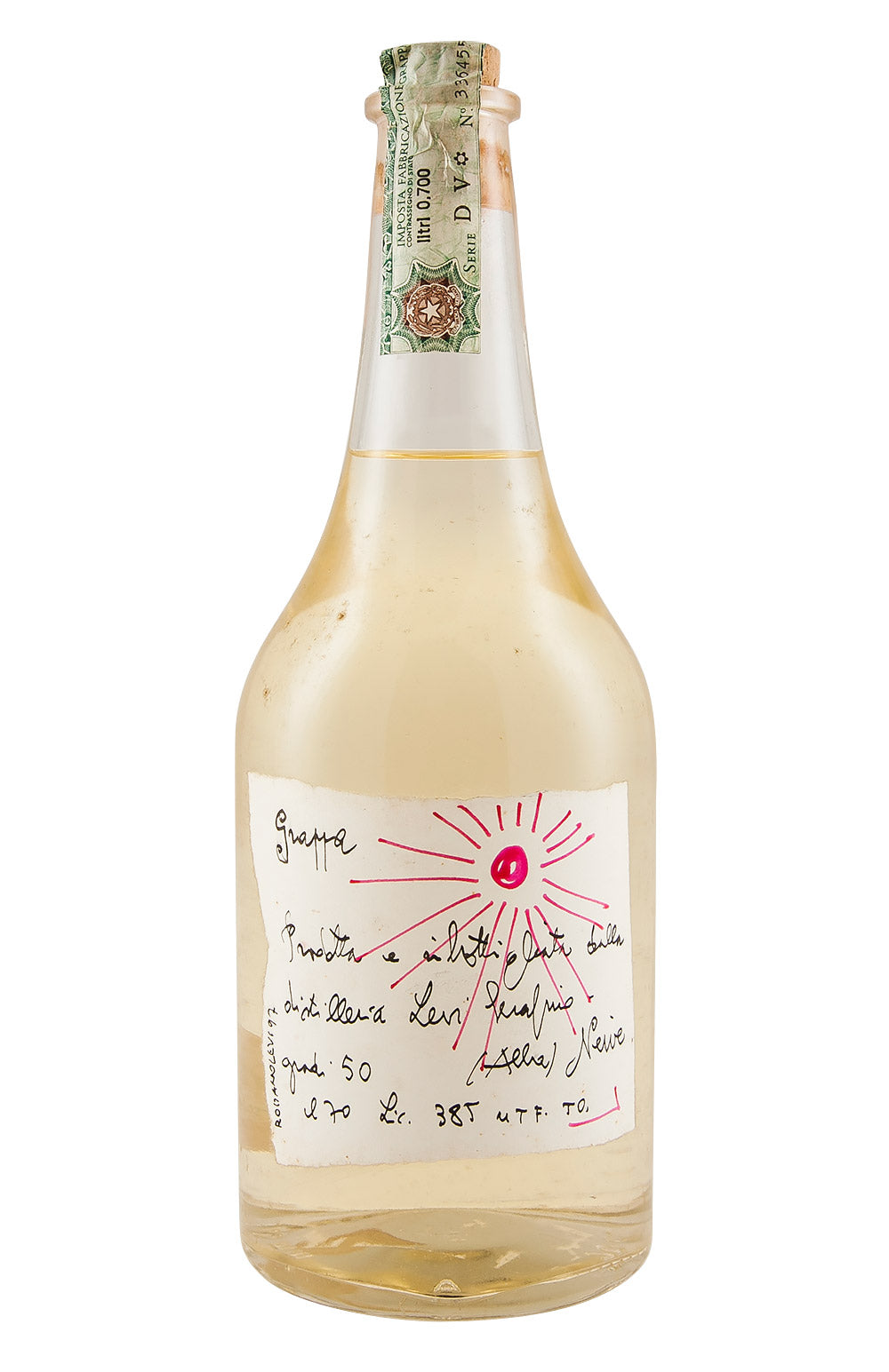 Romano Levi Sunburst Label Grappa 50% 1997