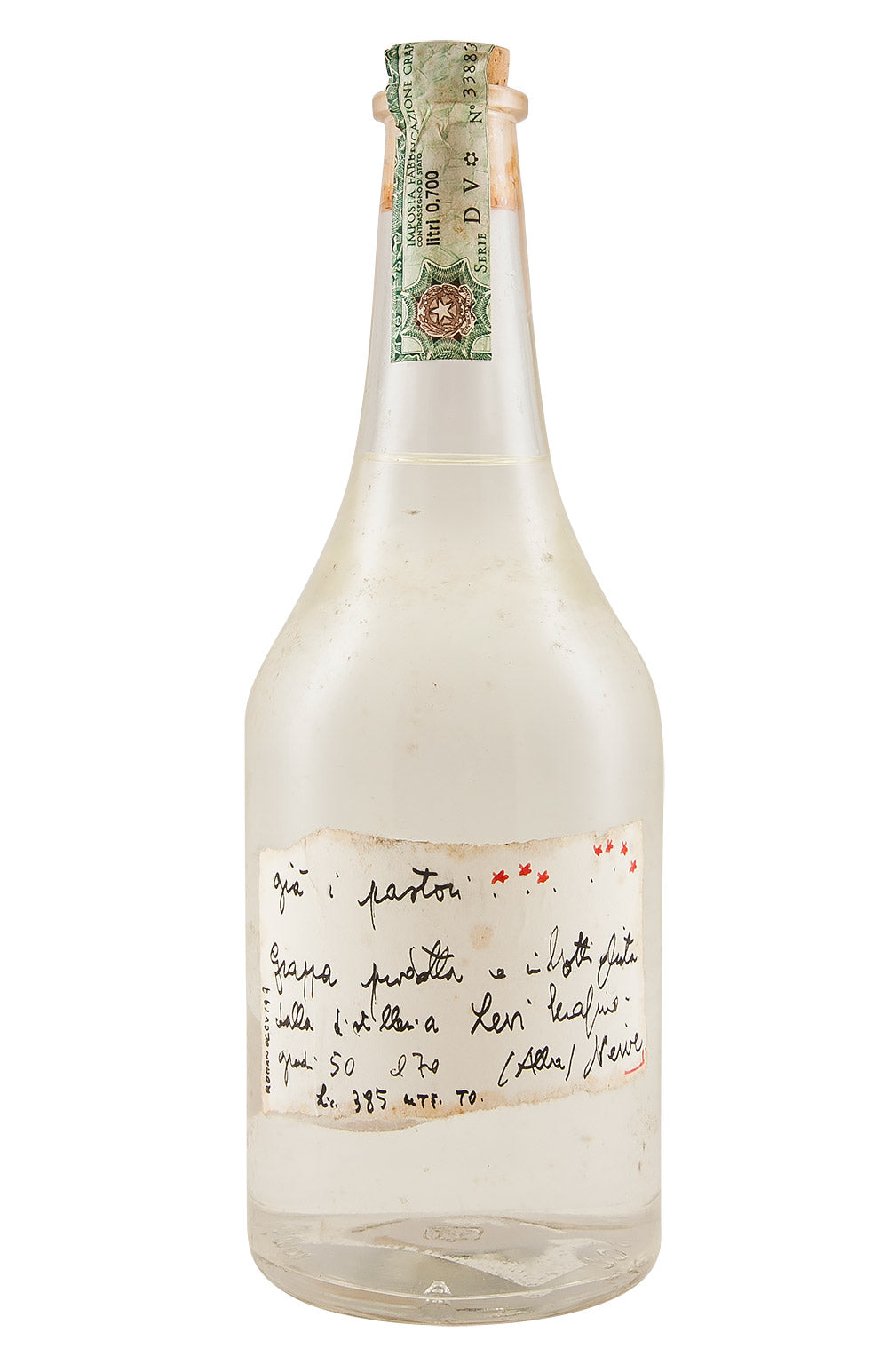 Romano Levi Seven Stars Label Grappa 50% 1997