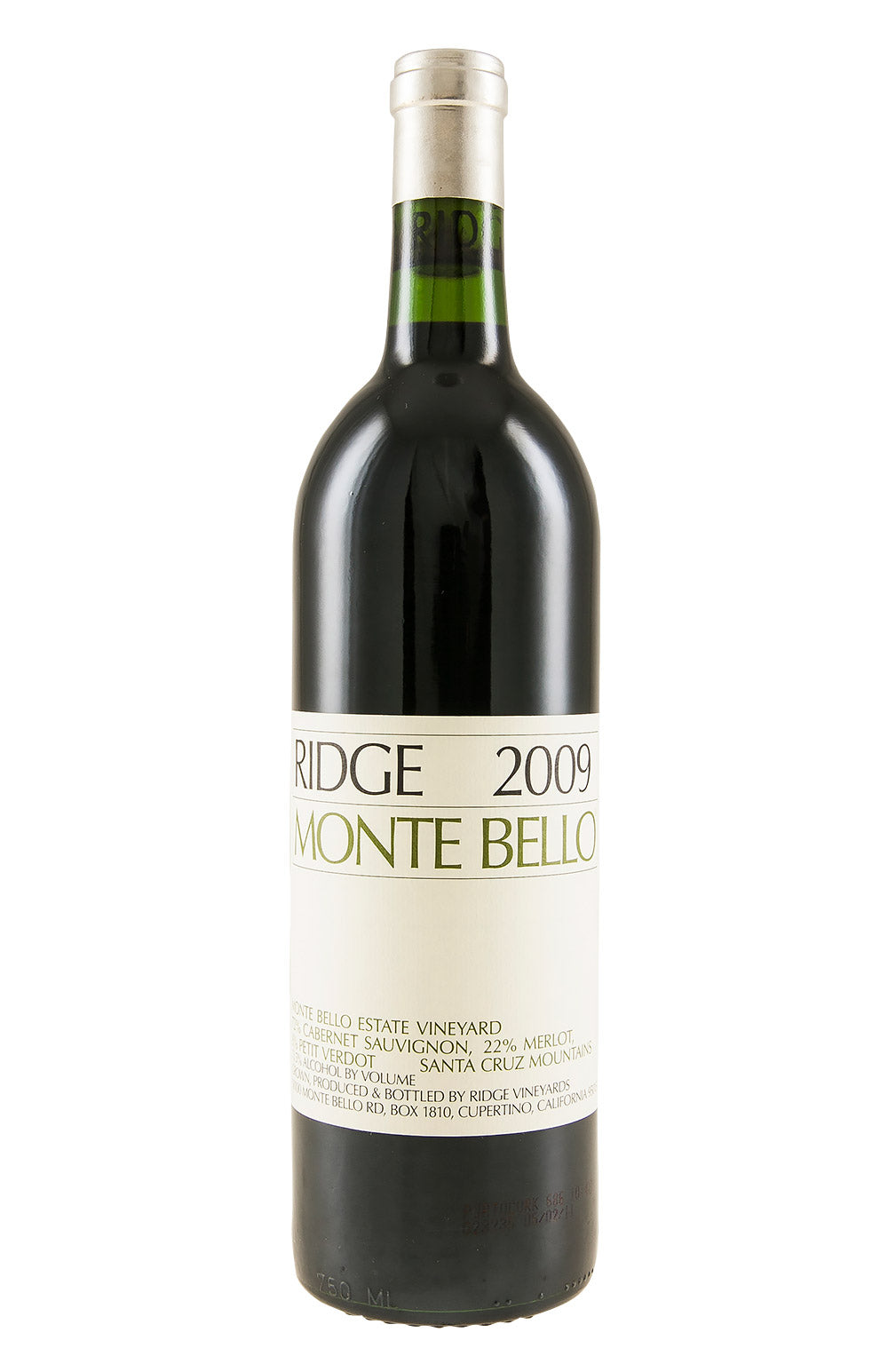 Ridge Monte Bello Cabernet Sauvignon 2009