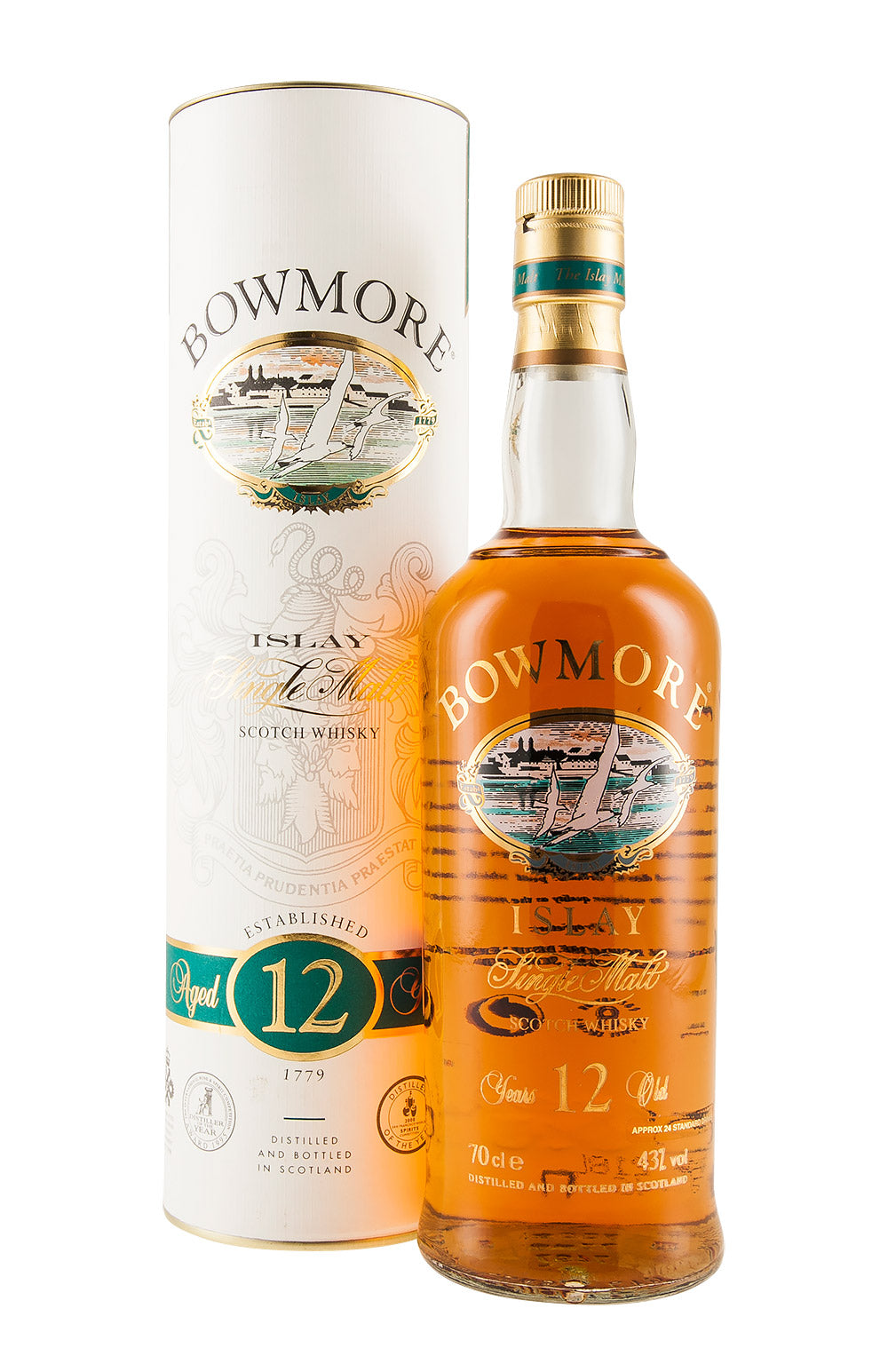 Bowmore 12 Year Old Screen Printed c. 1990s