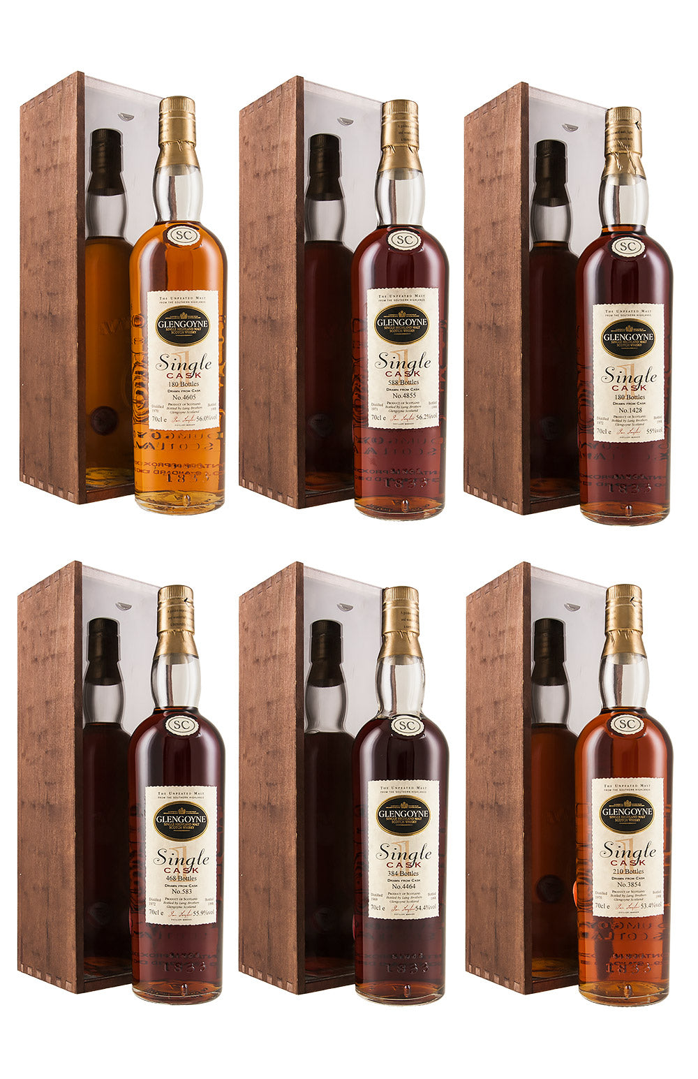 Glengoyne Single Cask Set 1969-1972